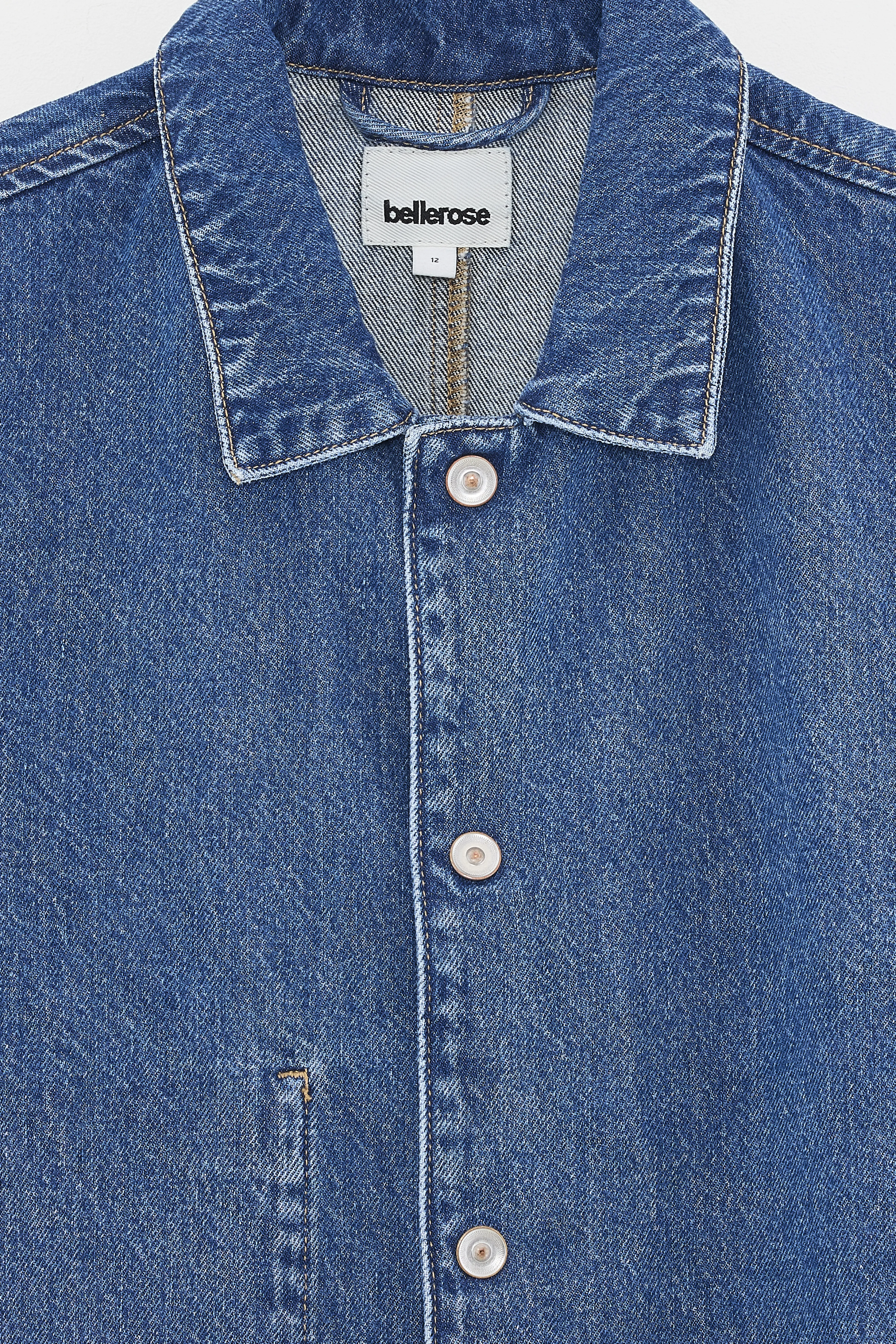 Wayapp denim jacket (261 / B / MD BLUE MARBLE) - Image 4