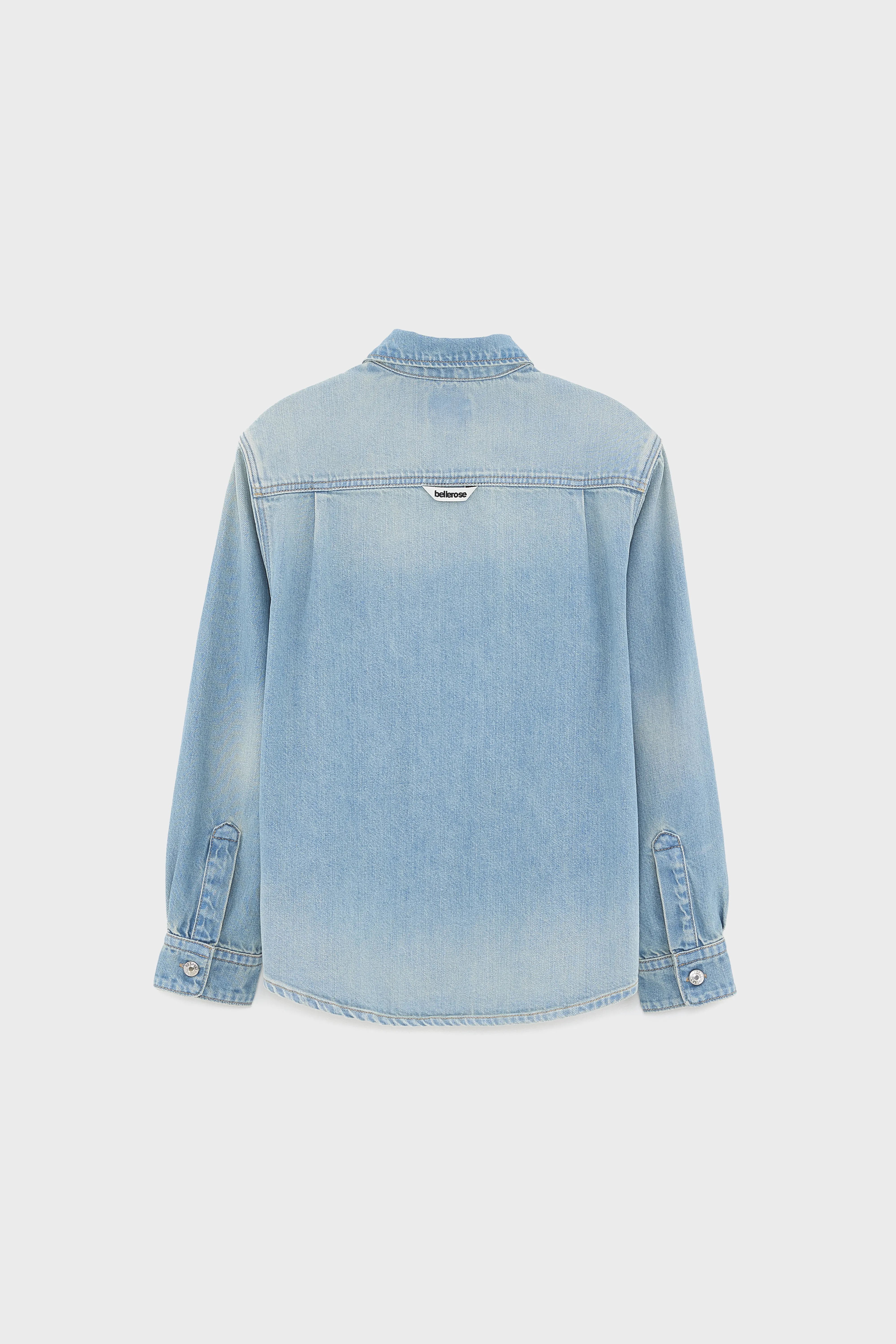 Puck oversized overshirt (261 / B / VINTAGE BLUE) - Image 3