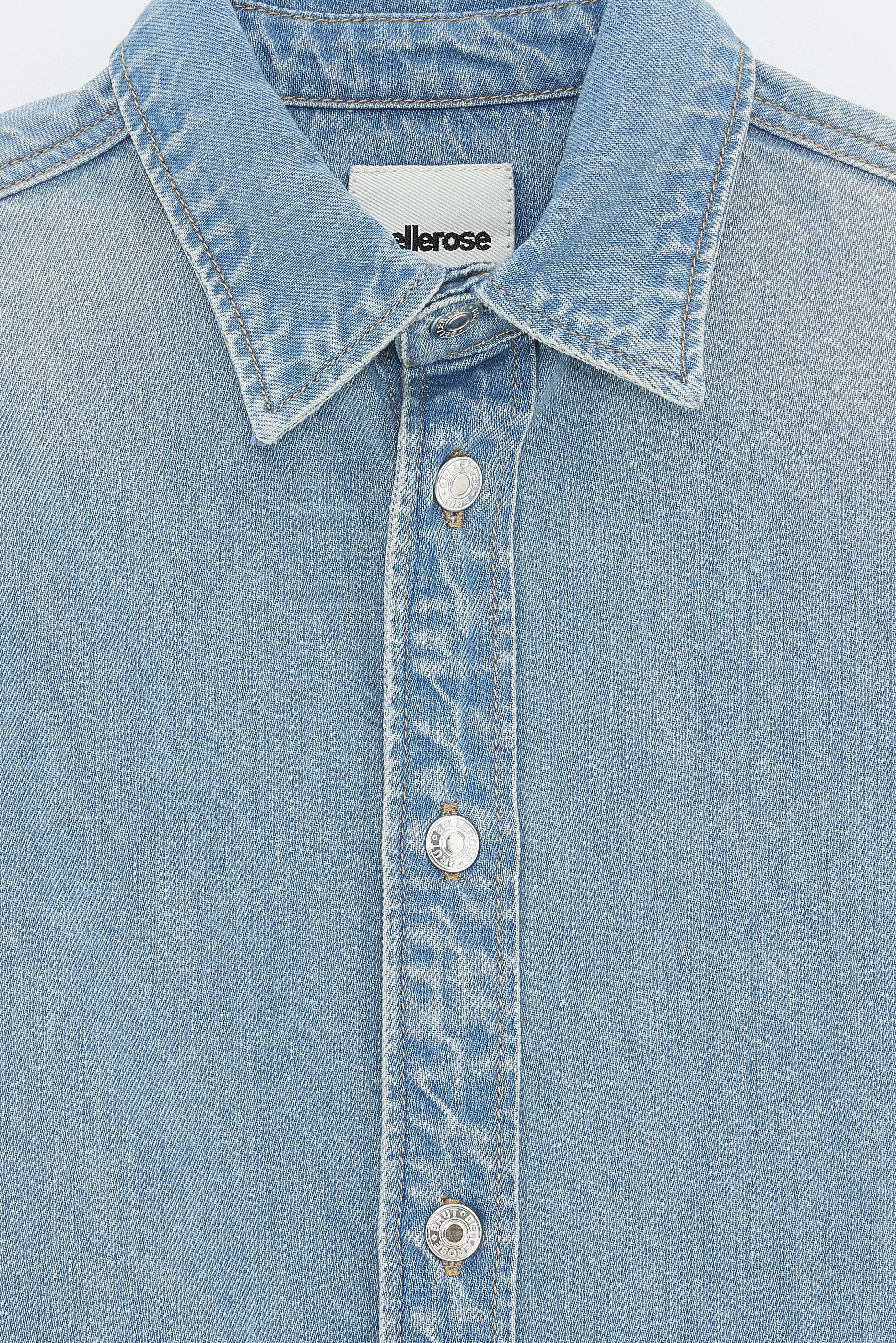 Puck oversized overshirt (261 / B / VINTAGE BLUE) - Image 4