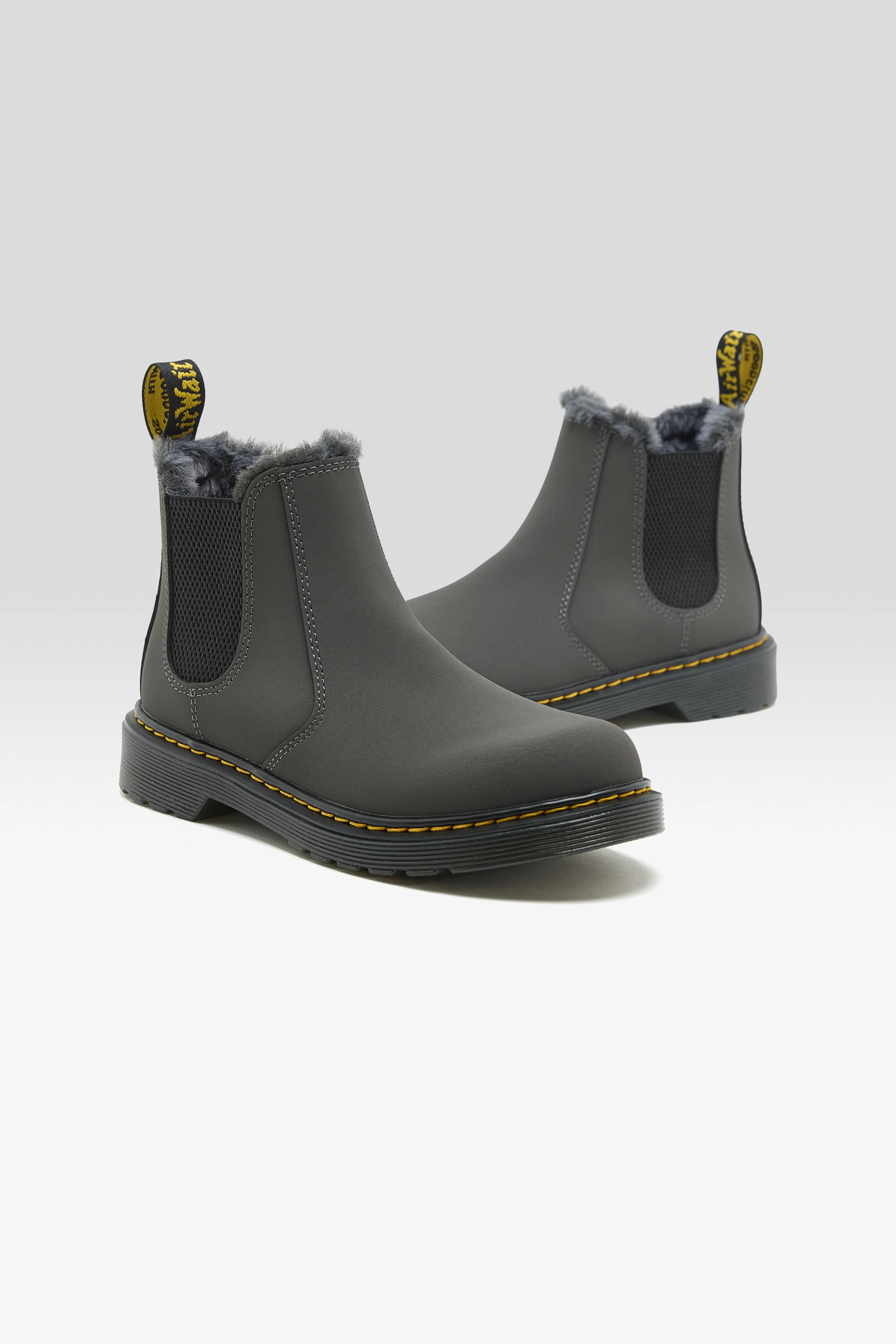 2976 Leonore Faux Fur Chelsea Boots for Juniors (252 / B / GREY) - Image 3