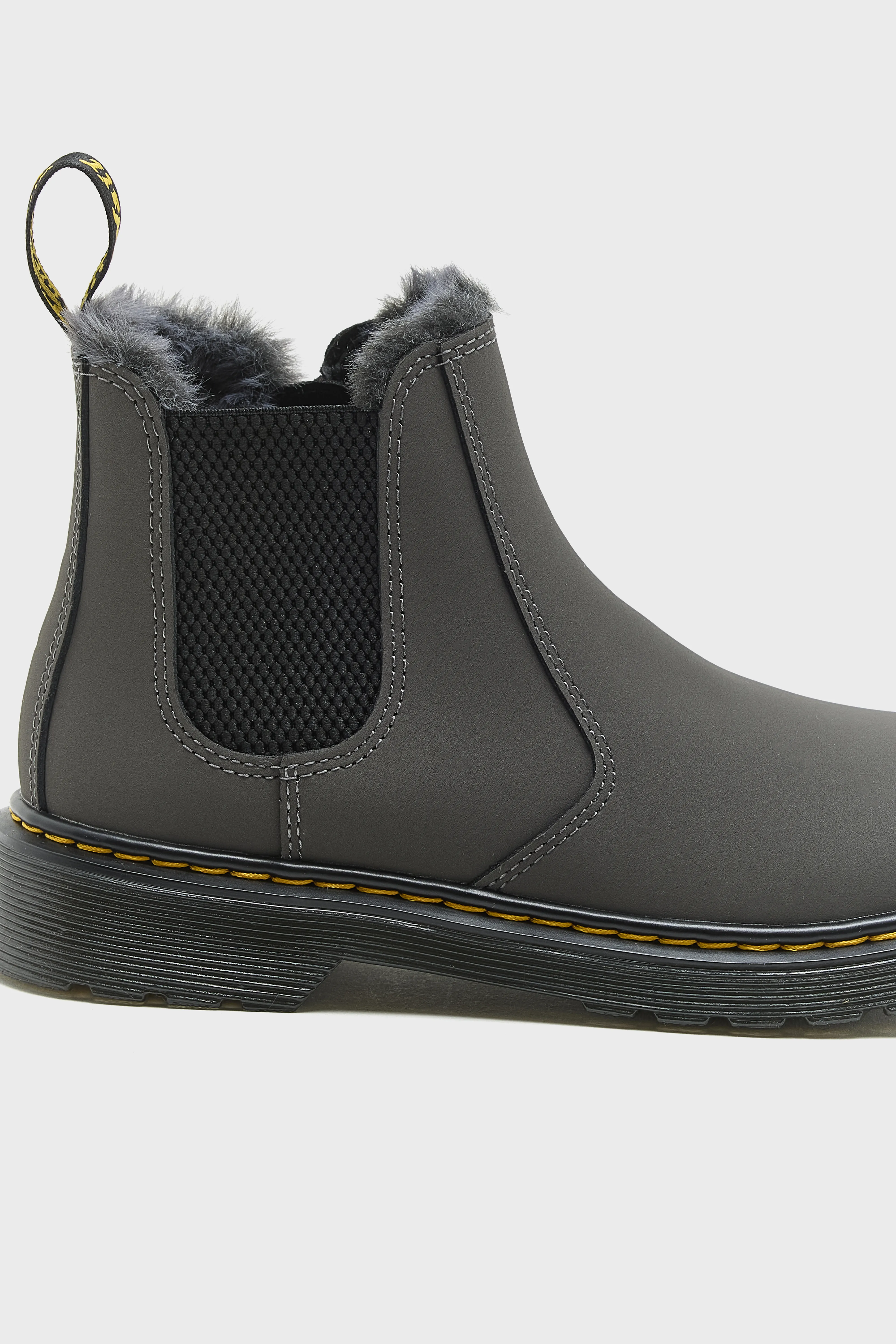 2976 Leonore Faux Fur Chelsea Boots for Juniors (252 / B / GREY) - Image 5