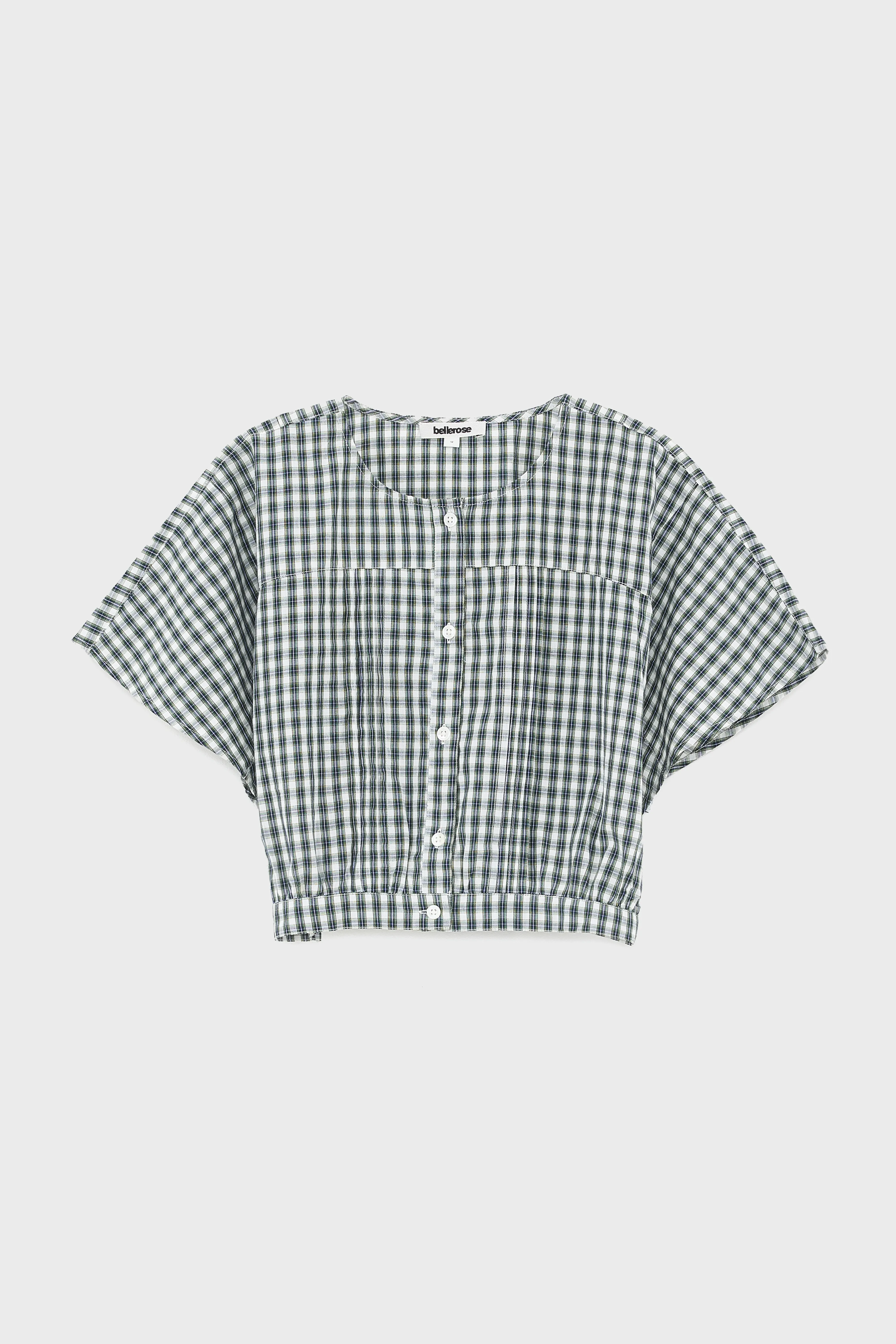 Howdy cropped blouse (261 / G / CHECK A) - Image 2
