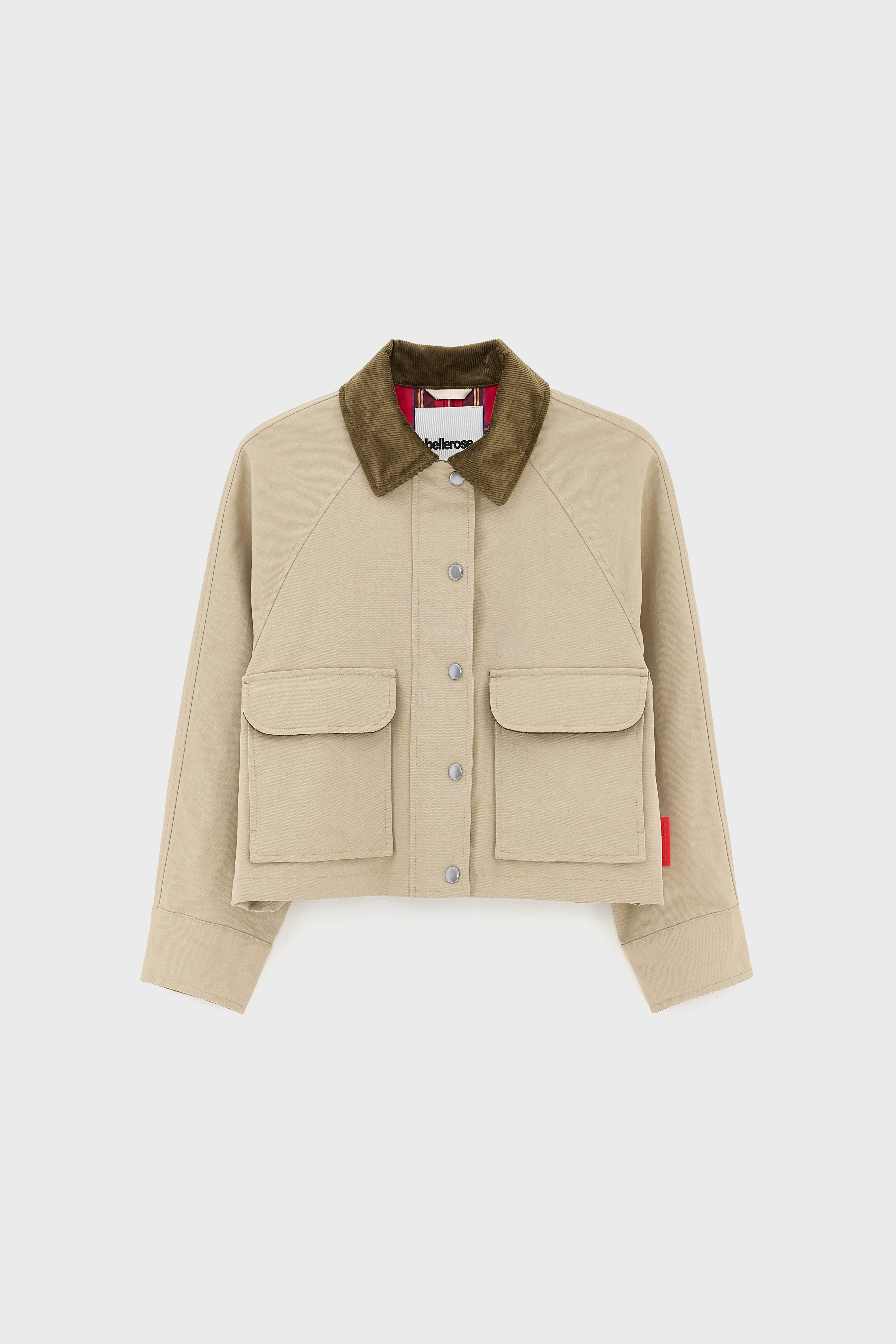 Hack cropped jacket (261 / G / CLAY) - Image 2