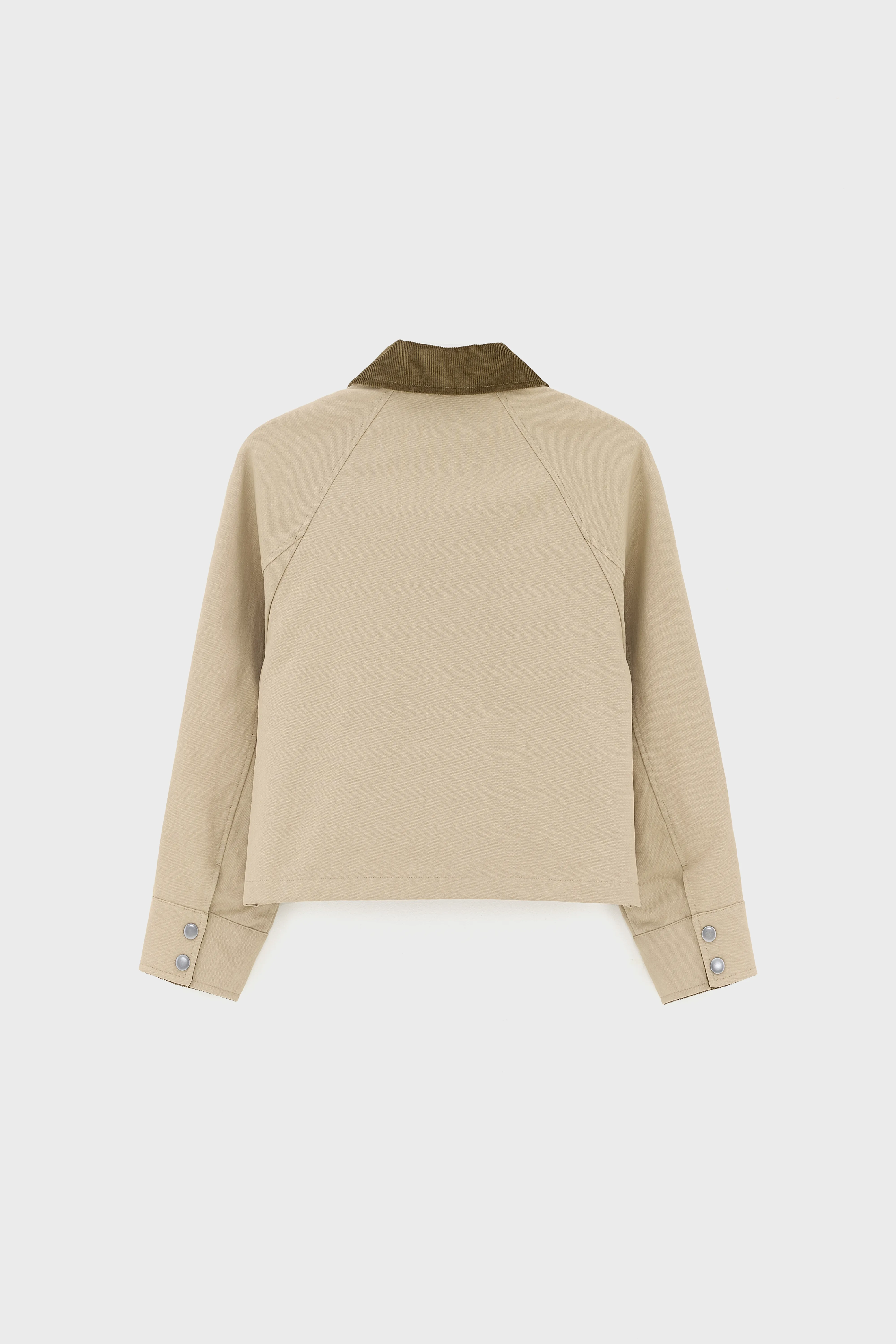 Hack cropped jacket (261 / G / CLAY) - Image 3