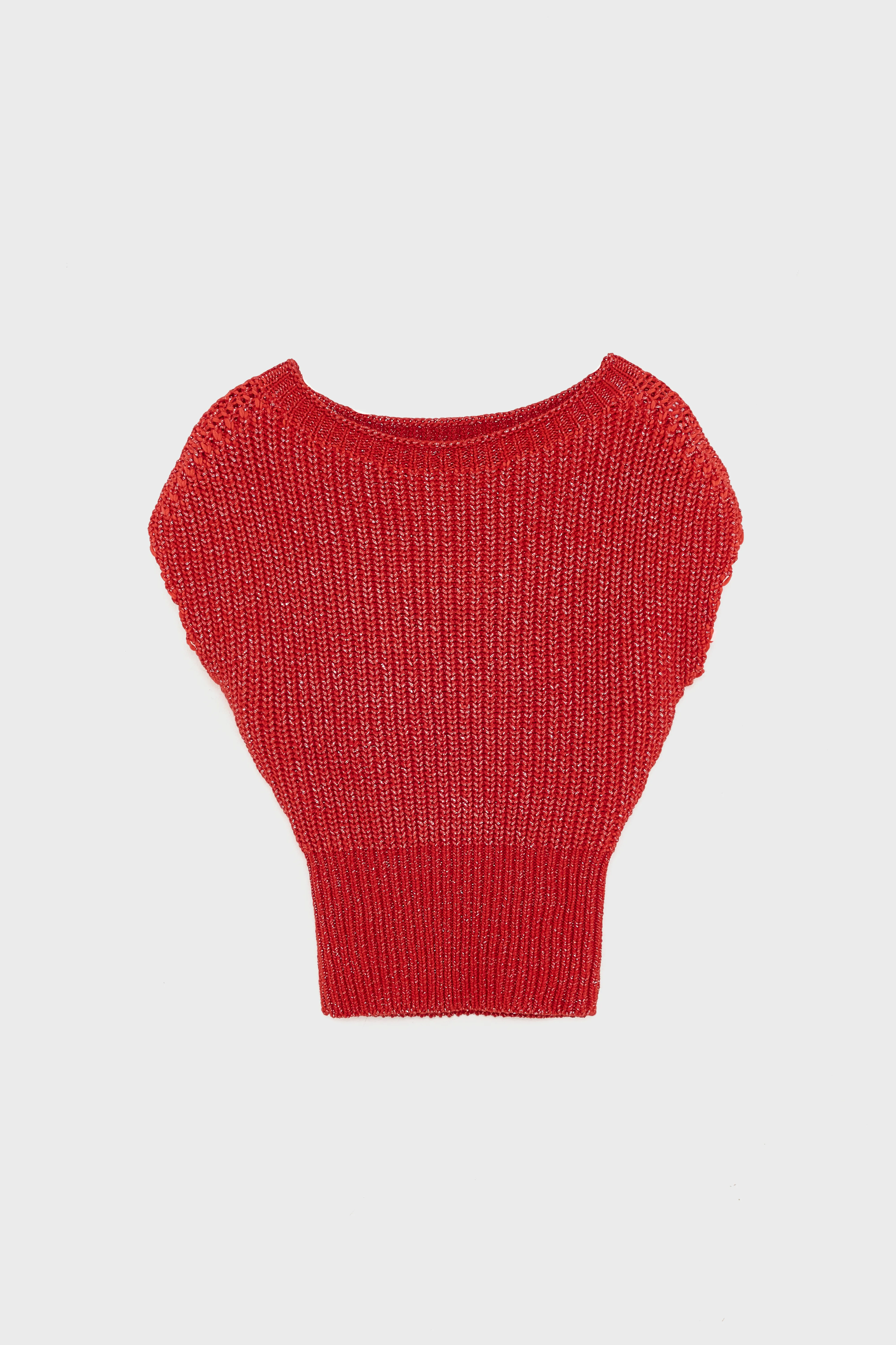 Alib sleeveless sweater (261 / G / MASSAI RED) - Image 2
