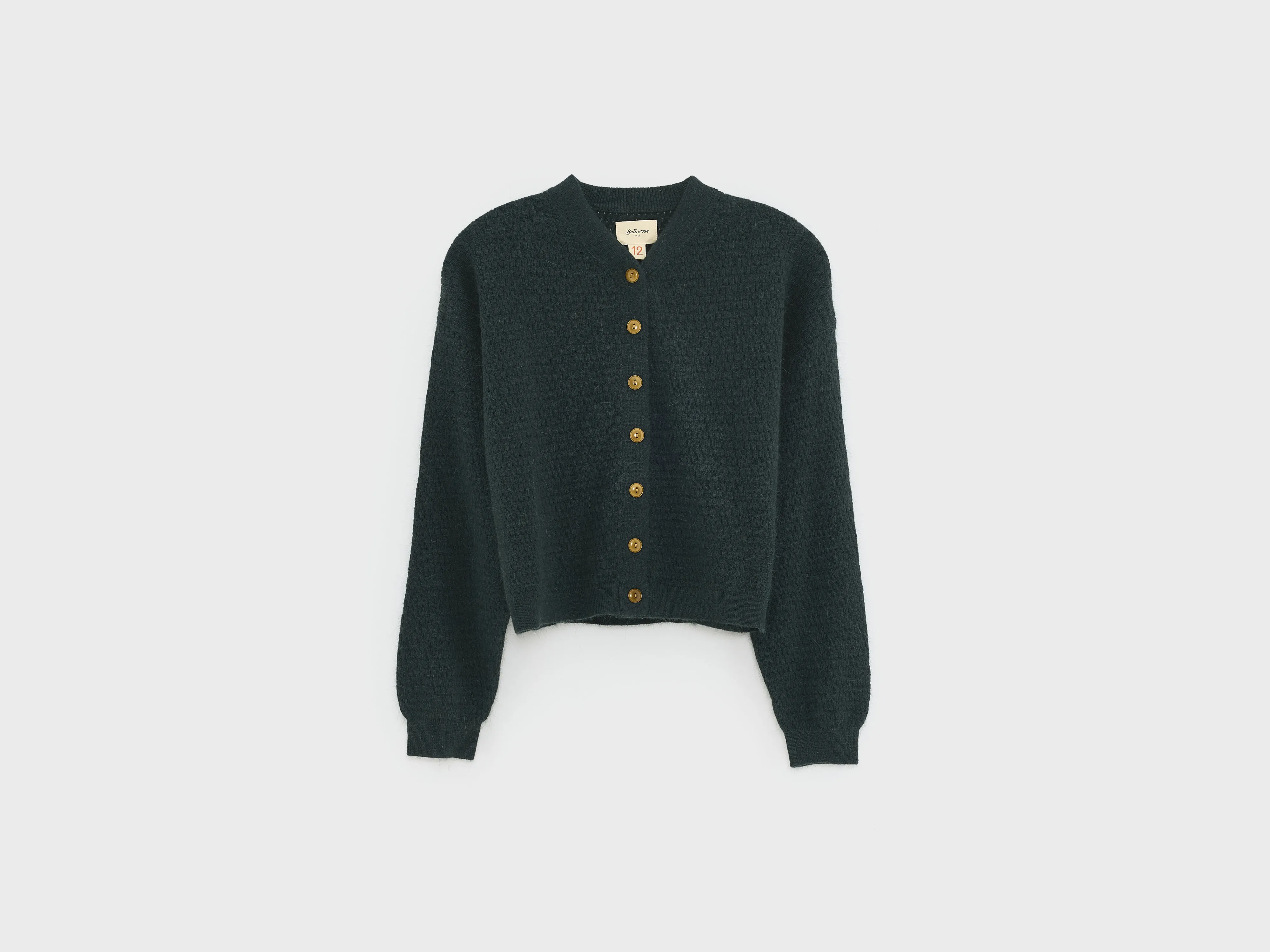 Diopla striped cardigan (252 / G / BOTTLE)