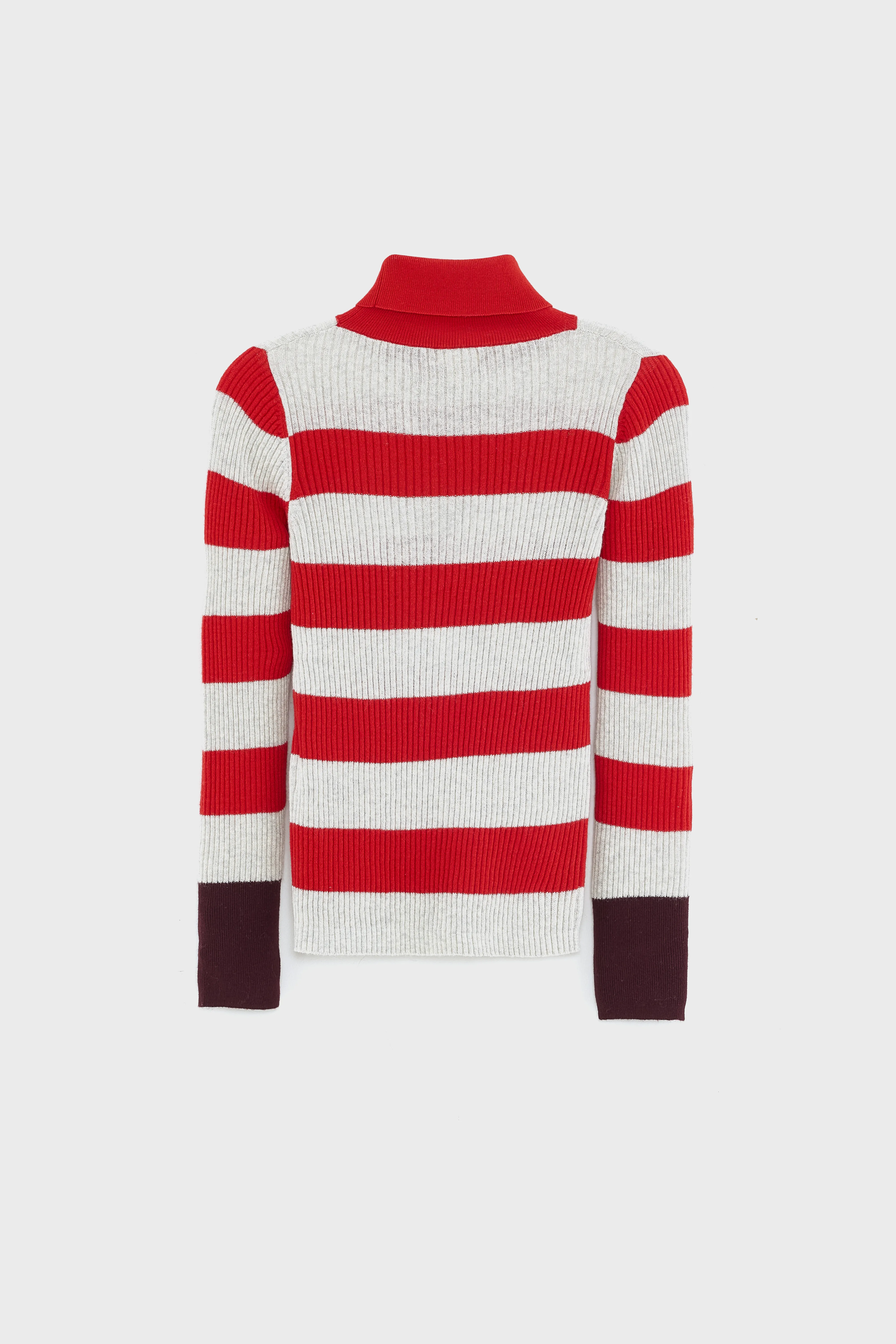 Gerzo turtle neck sweater (252 / G / STRIPE B) - Image 4