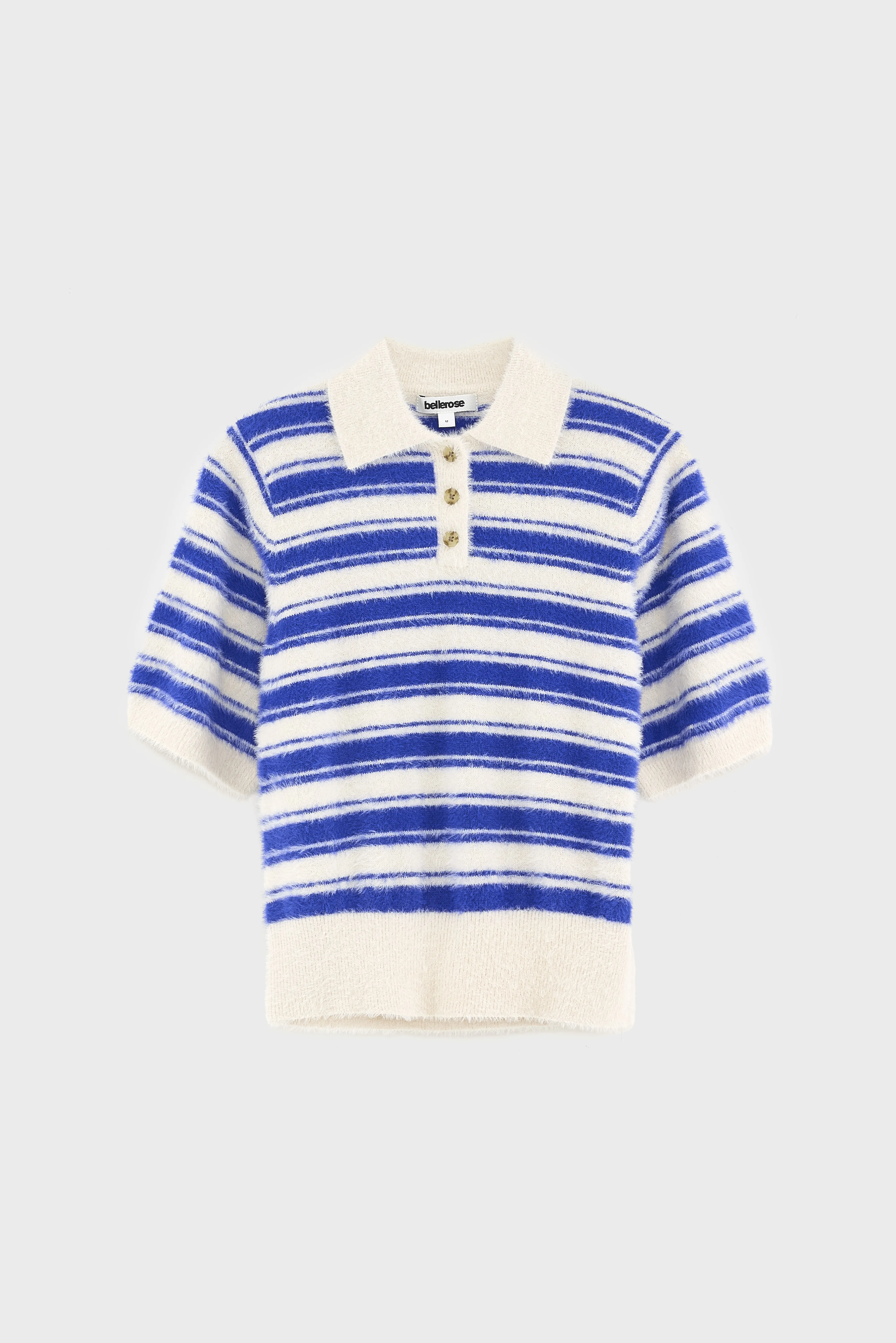 Golle knitted polo (261 / G / STRIPE A) - Image 2
