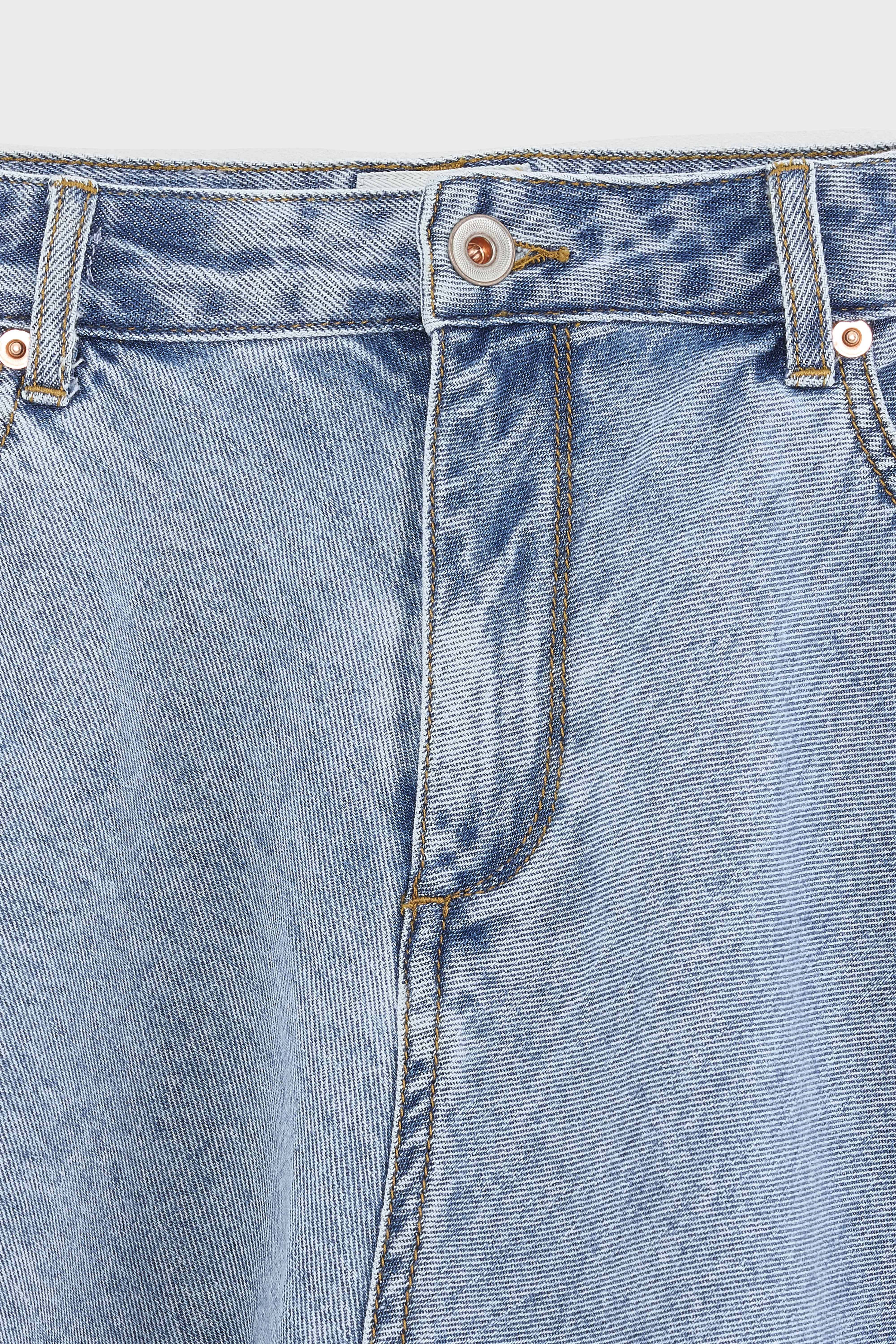 Pecan mini denim skirt (261 / G / MD BLUE BLEACH) - Image 4