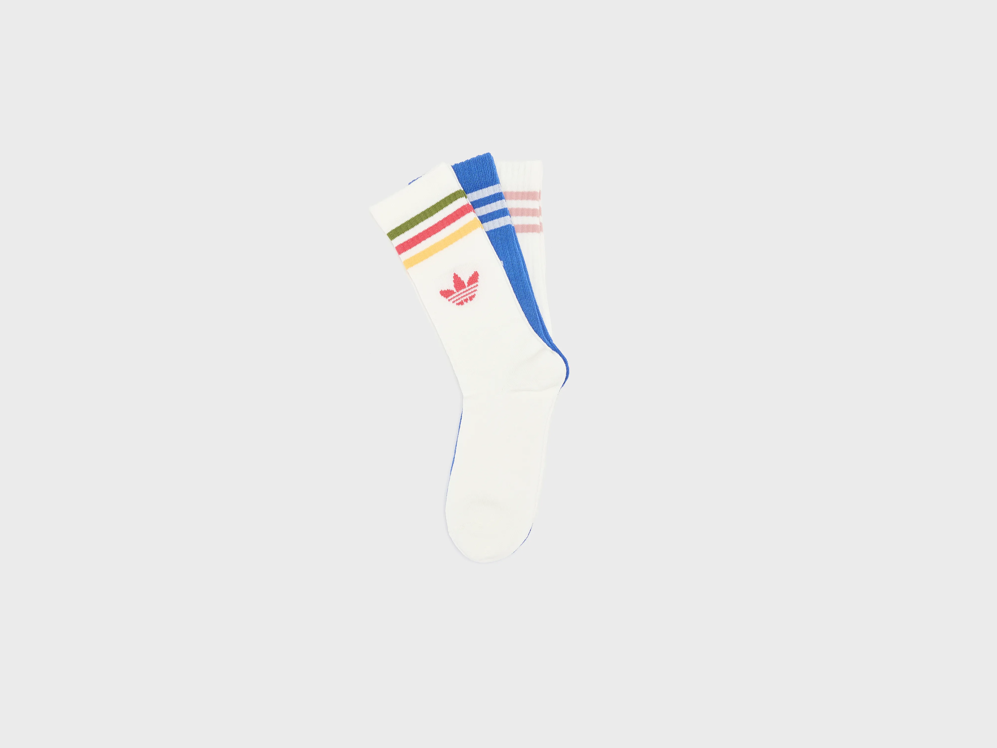 3-Stripes Crew Socks for Juniors (252 / G / MULTICOLOR)