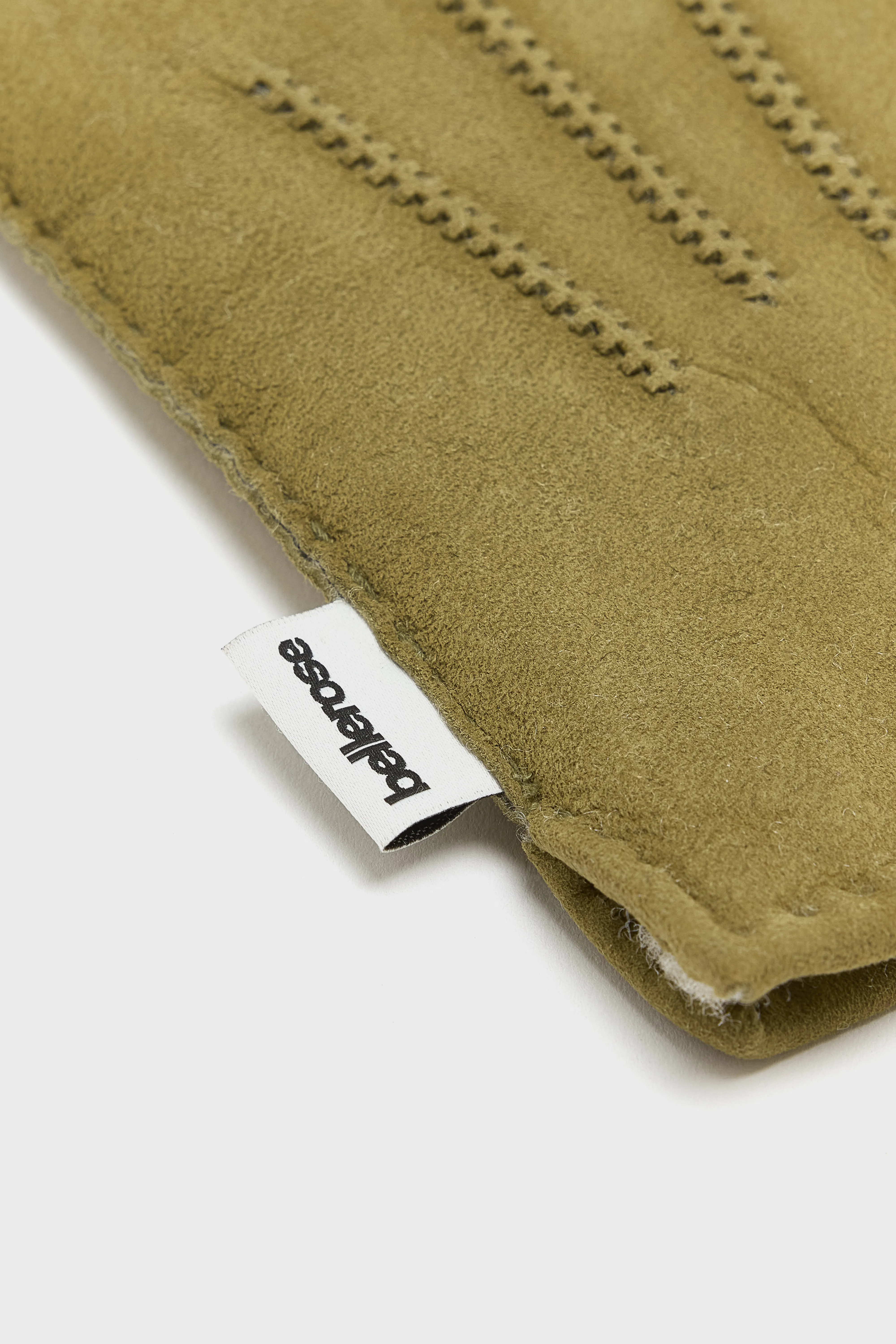 Ganam leather gloves (252 / M / OLIVE) - Image 4