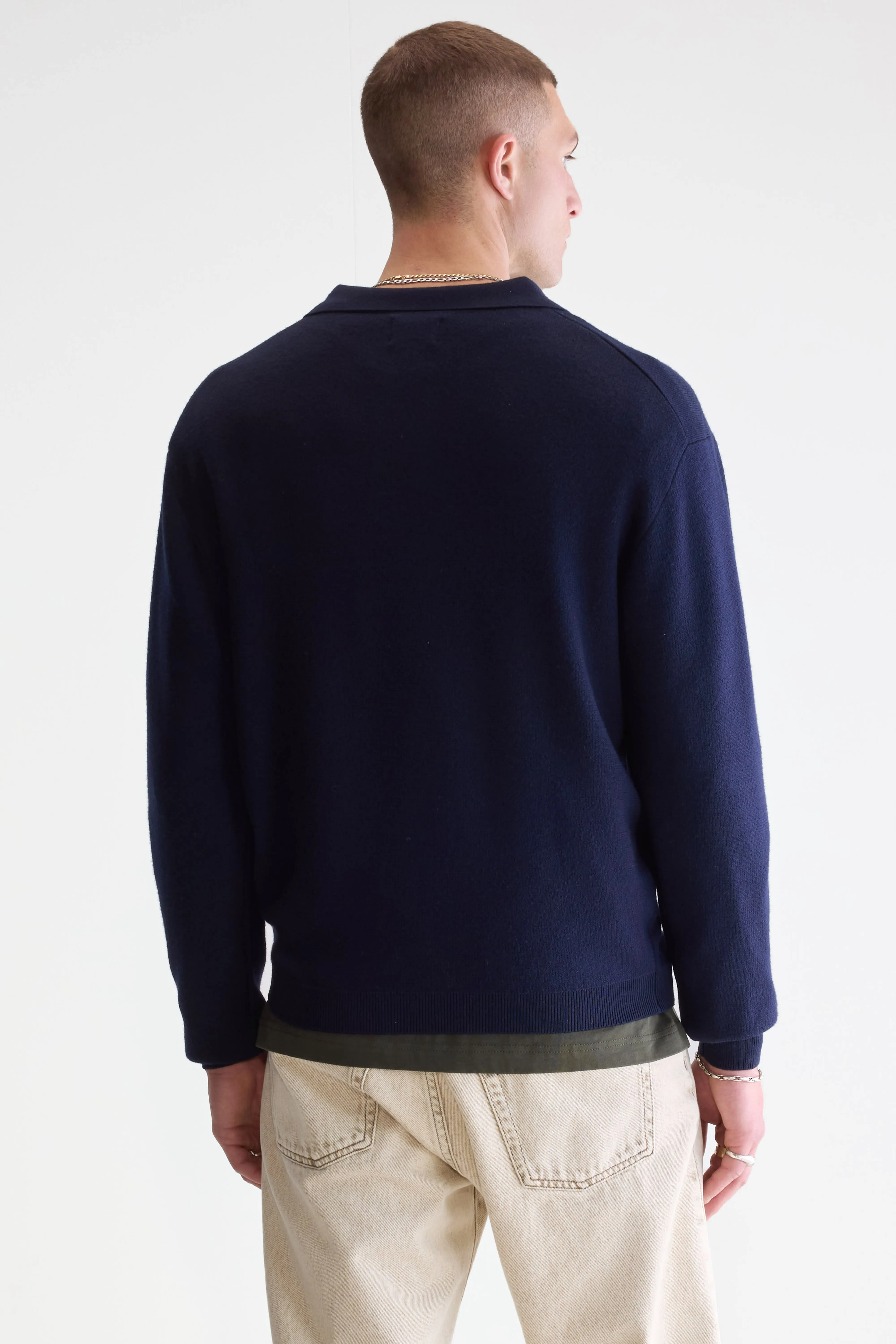 Diloux polo sweater (252 / M / NAVY) - Image 4