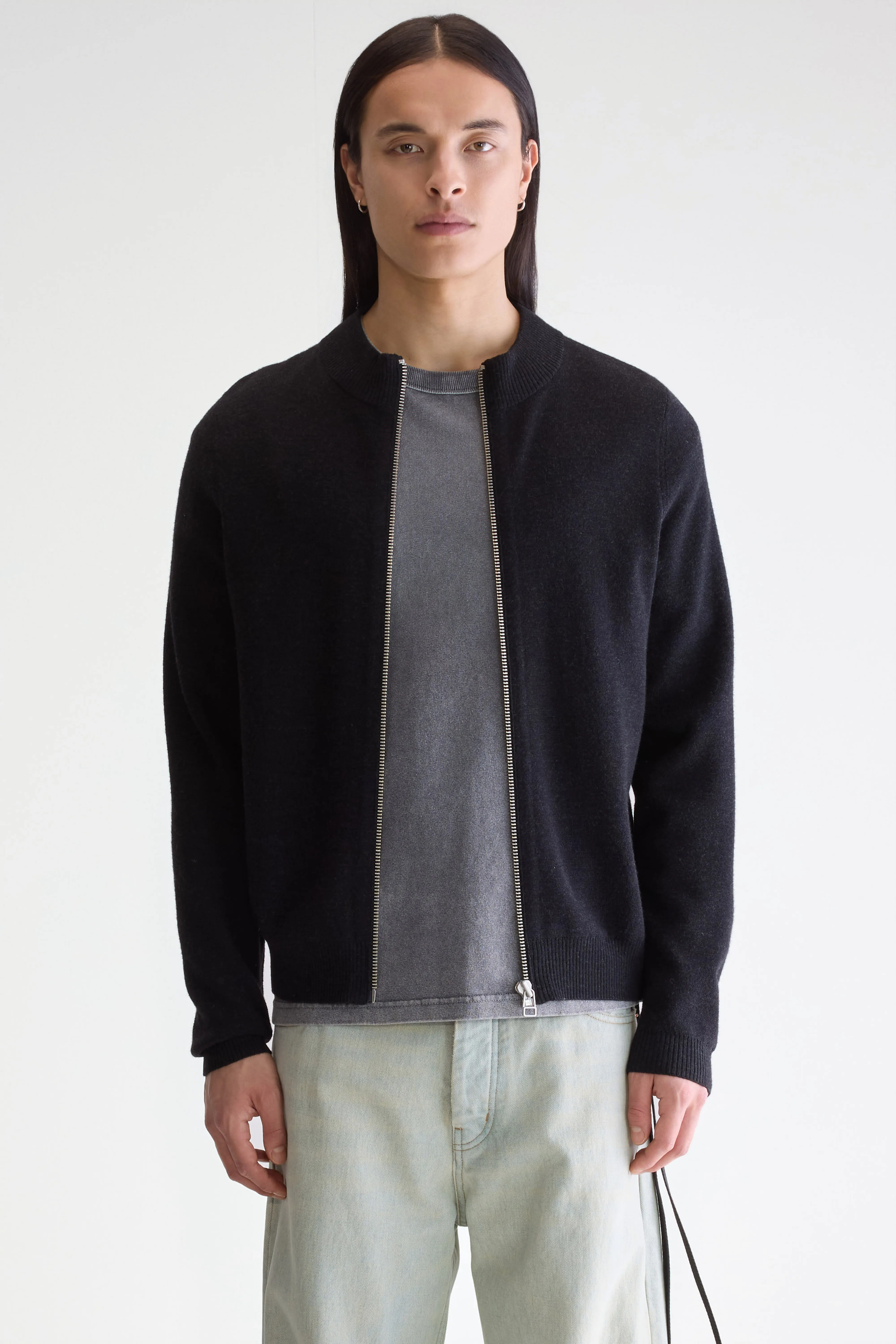 Dilso zip-up sweater (252 / M / CHARCOAL) - Image 2