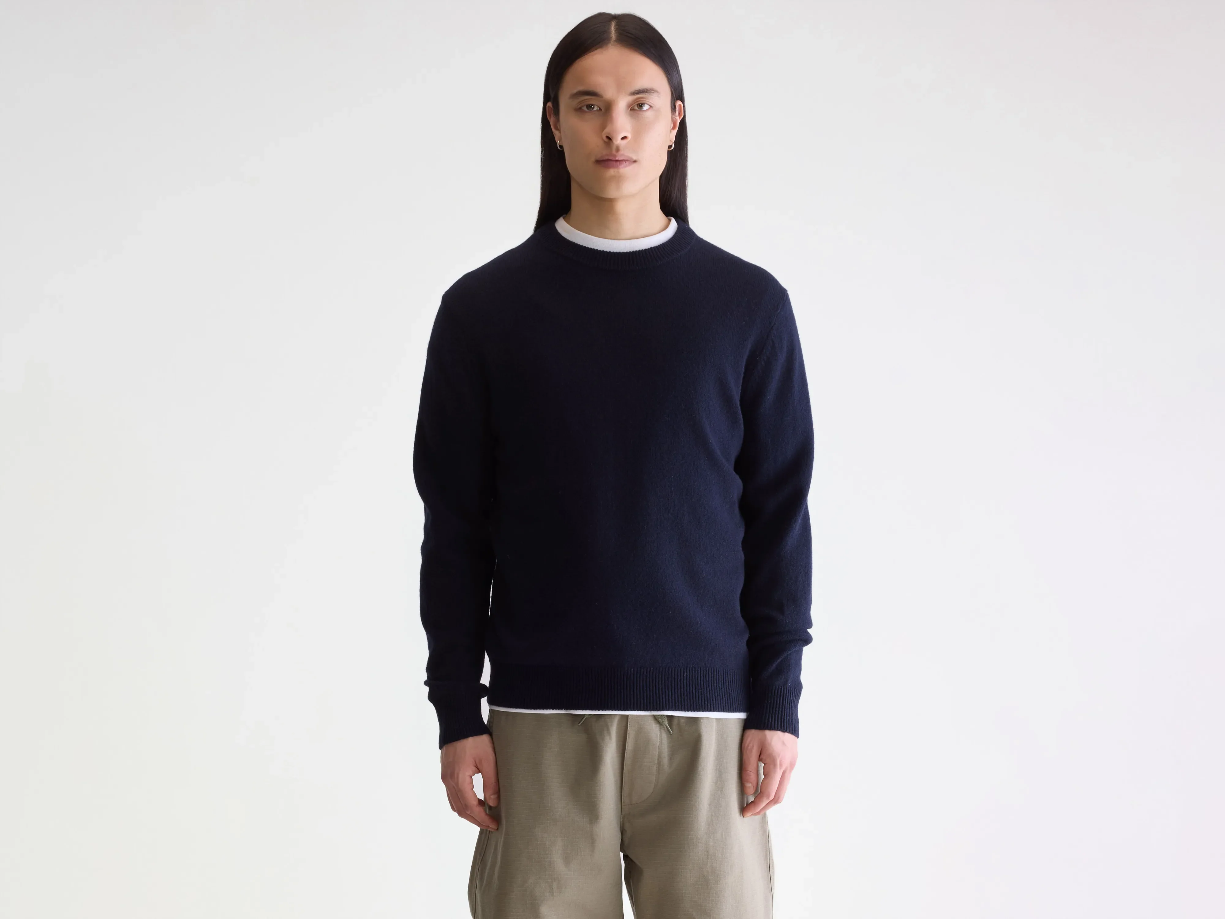Donoon crewneck sweater (252 / M / NAVY)