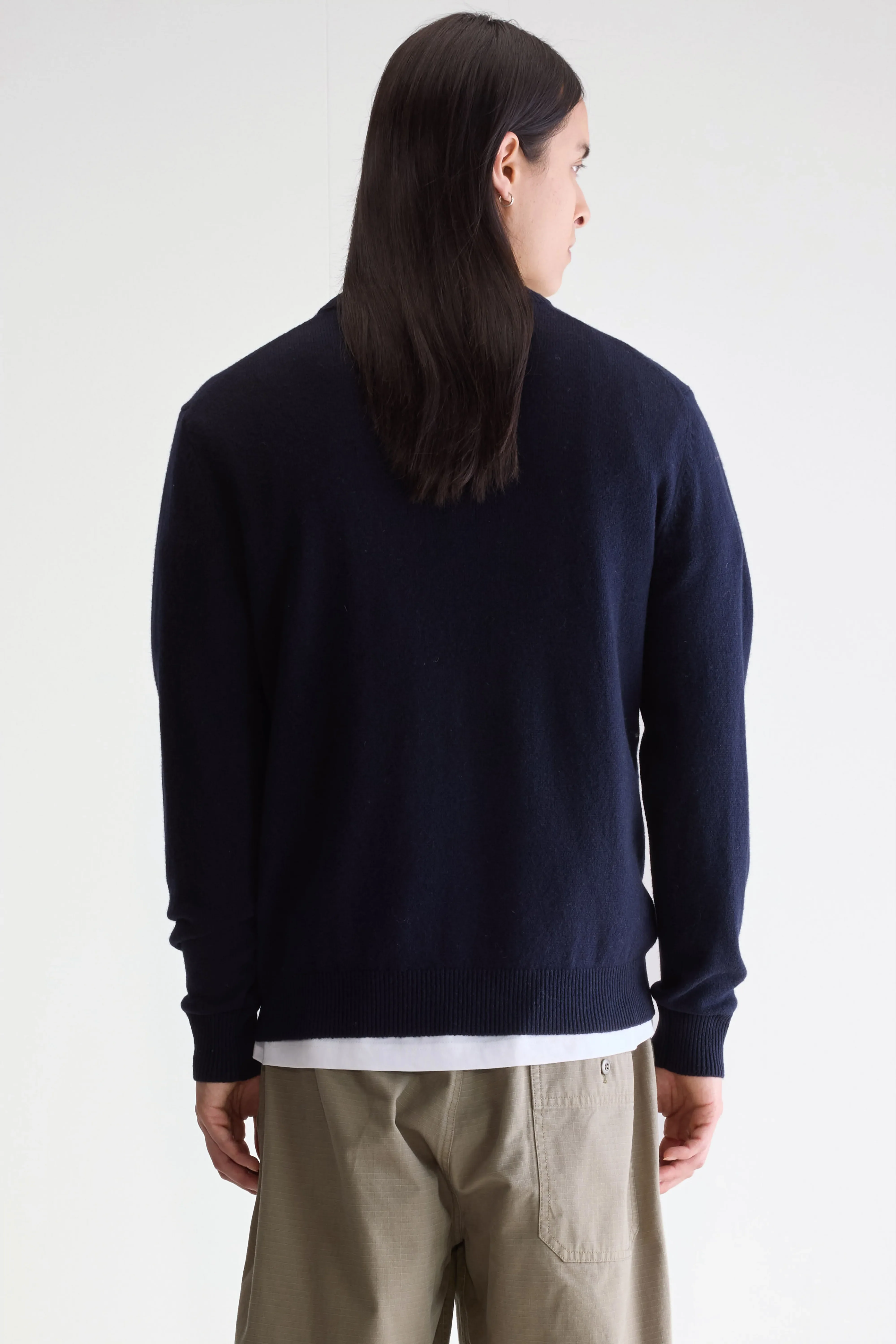 Donoon crewneck sweater (252 / M / NAVY) - Image 4