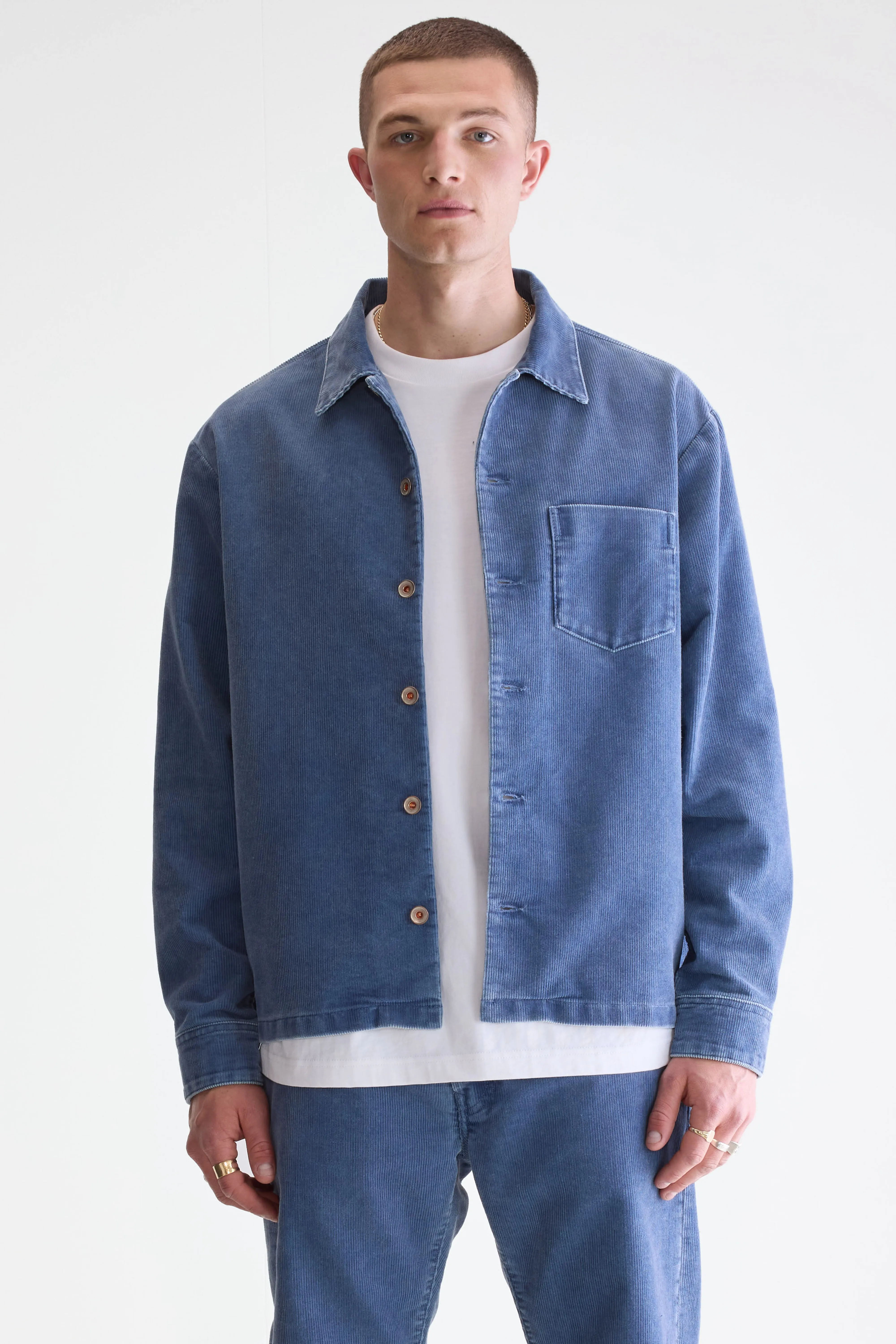 Goney corduroy overshirt (252 / M / CRYSTAL) - Image 2