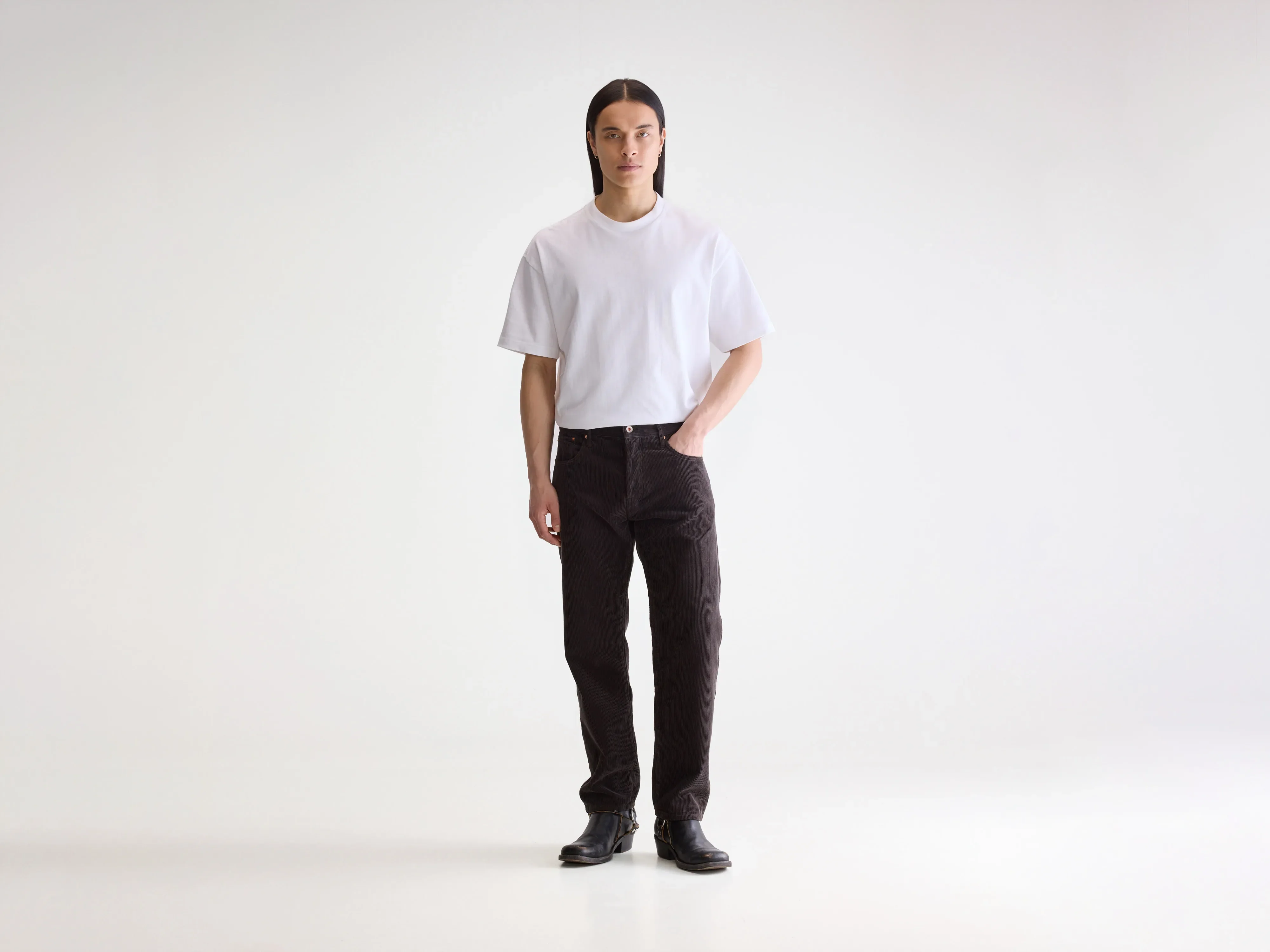 Percy relaxed trousers (252 / M / BLACK SAND)