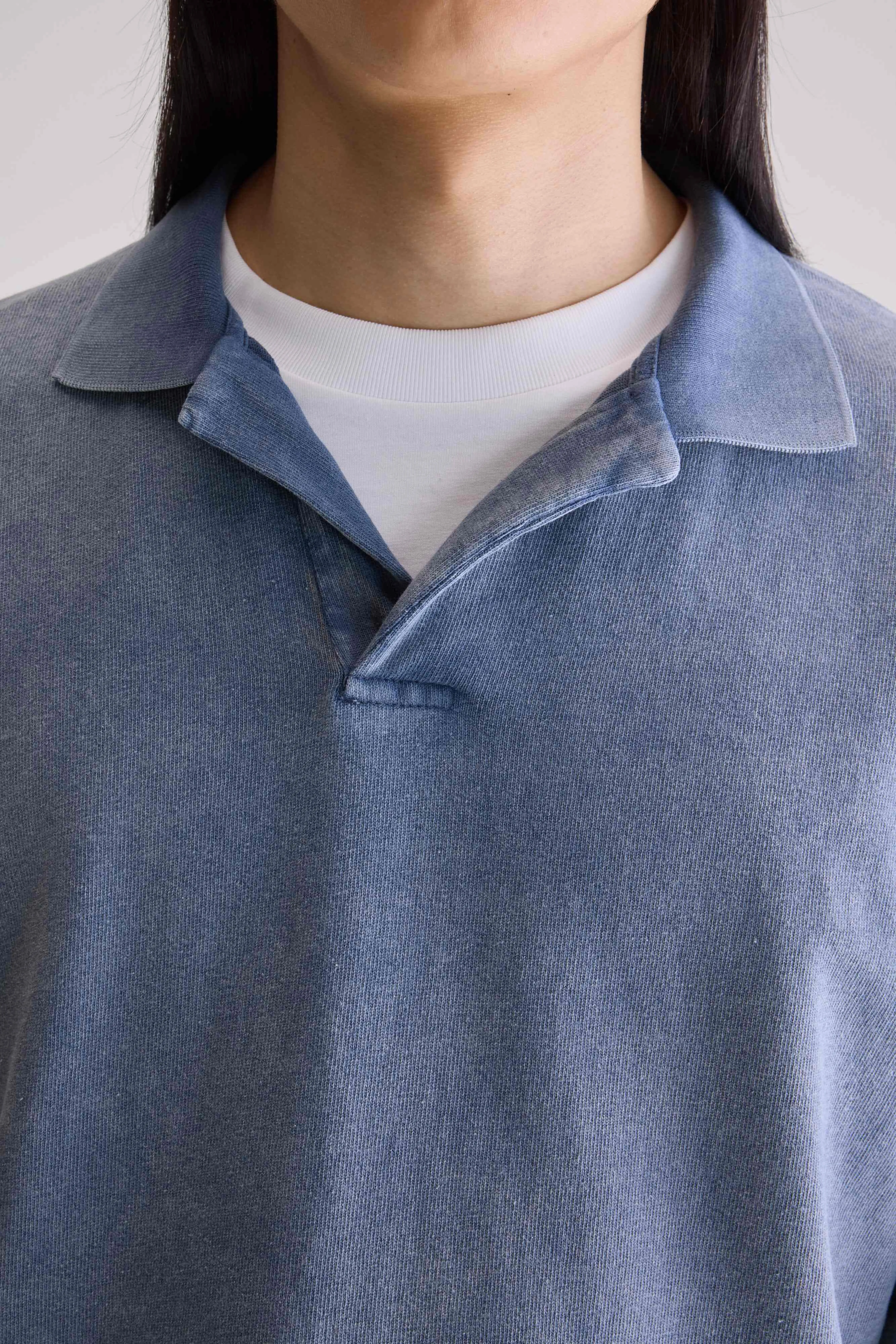 Vlugies long-sleeve polo (252 / M / BLUES) - Image 5