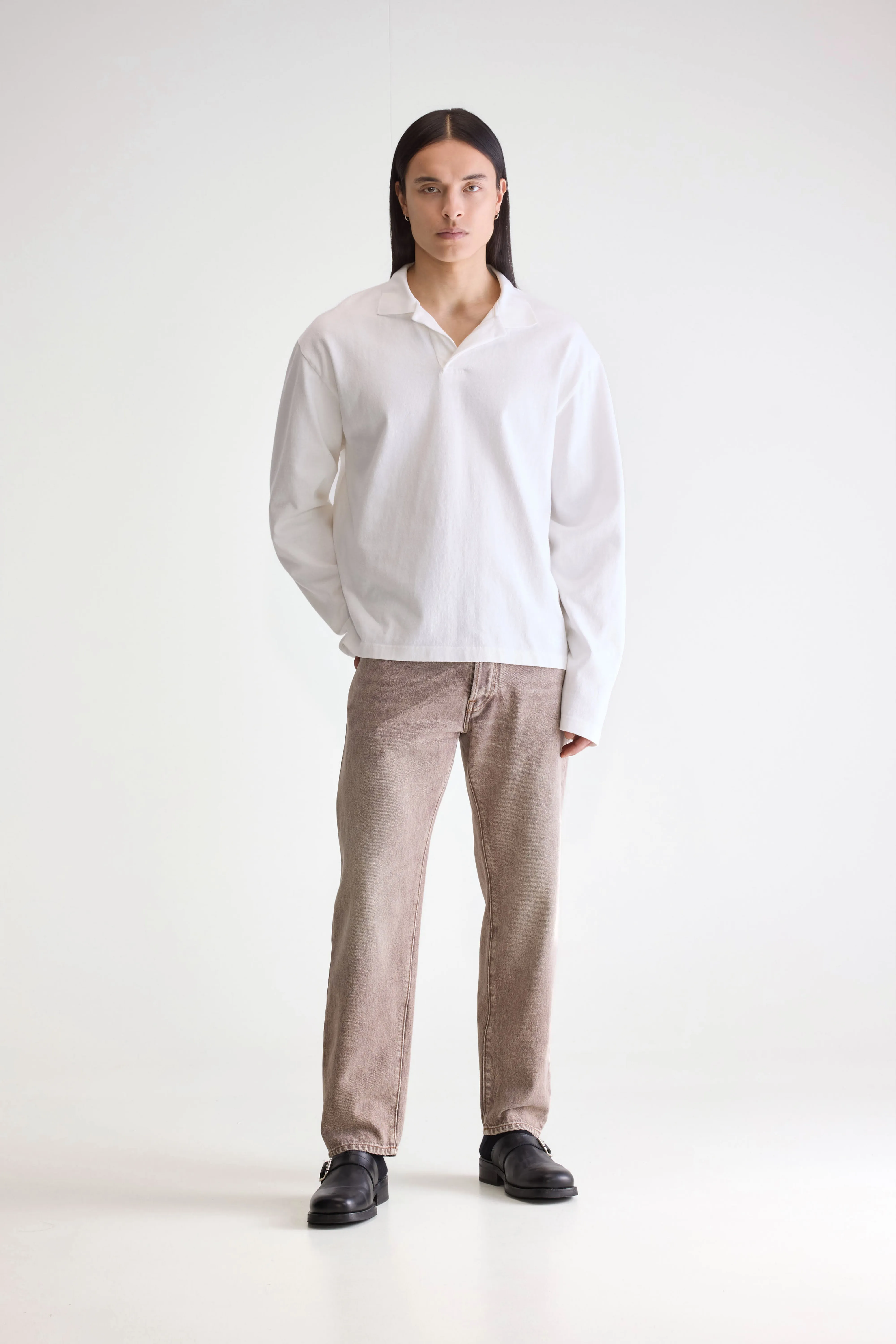Vlugies long-sleeve polo (252 / M / OFF WHITE) - Image 3