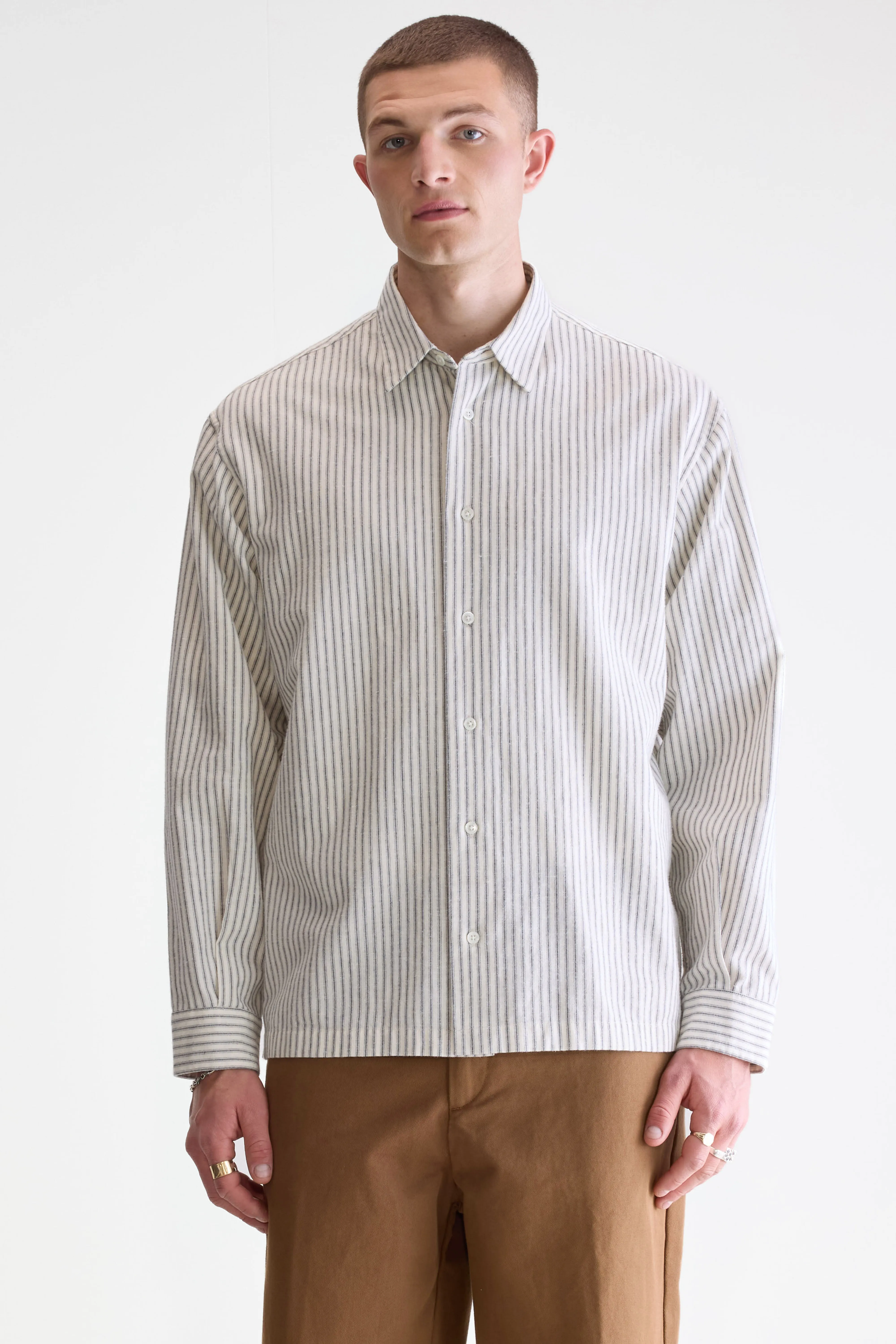Flip relaxed shirt (252 / M / STRIPE G) - Image 2