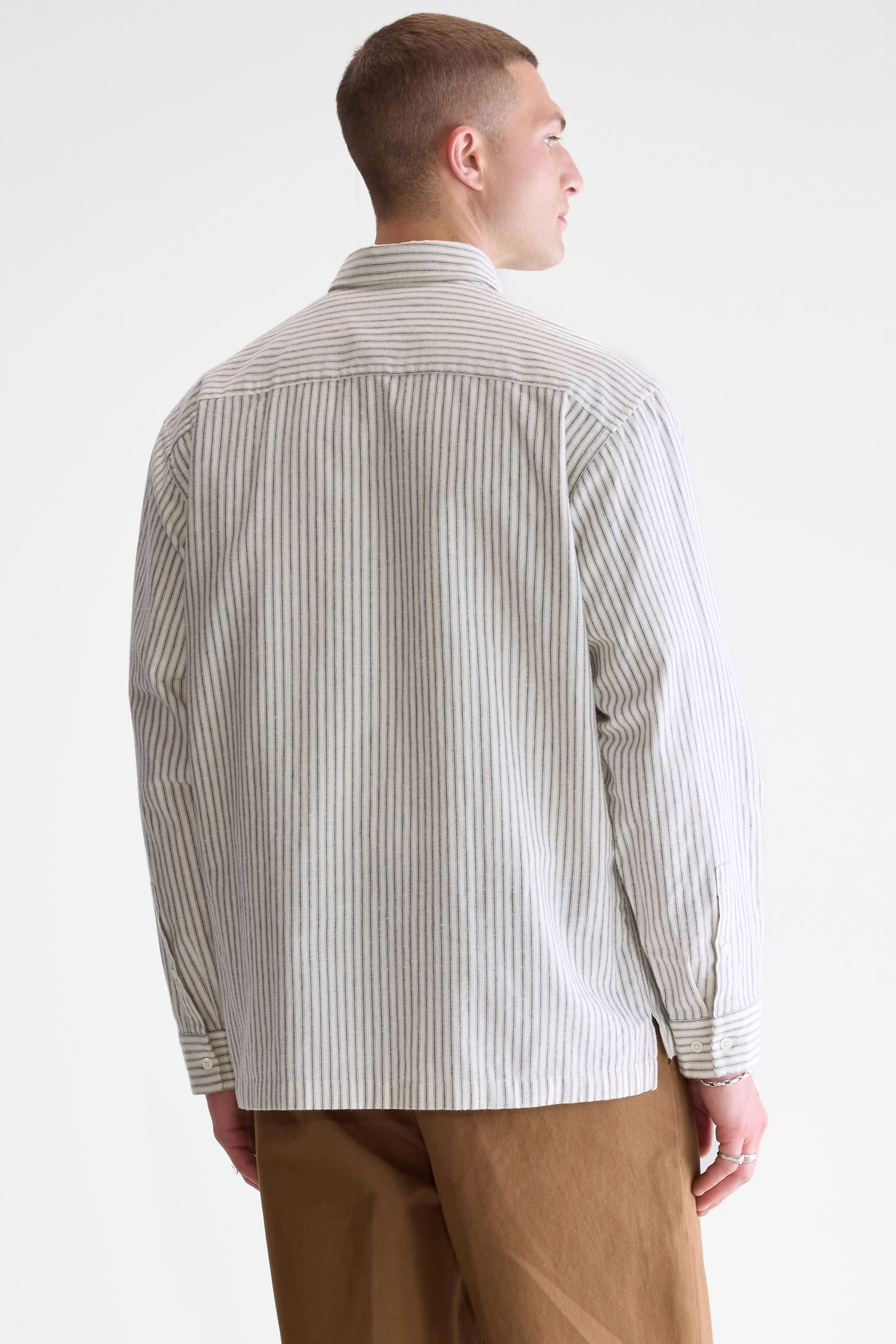 Flip relaxed shirt (252 / M / STRIPE G) - Image 4