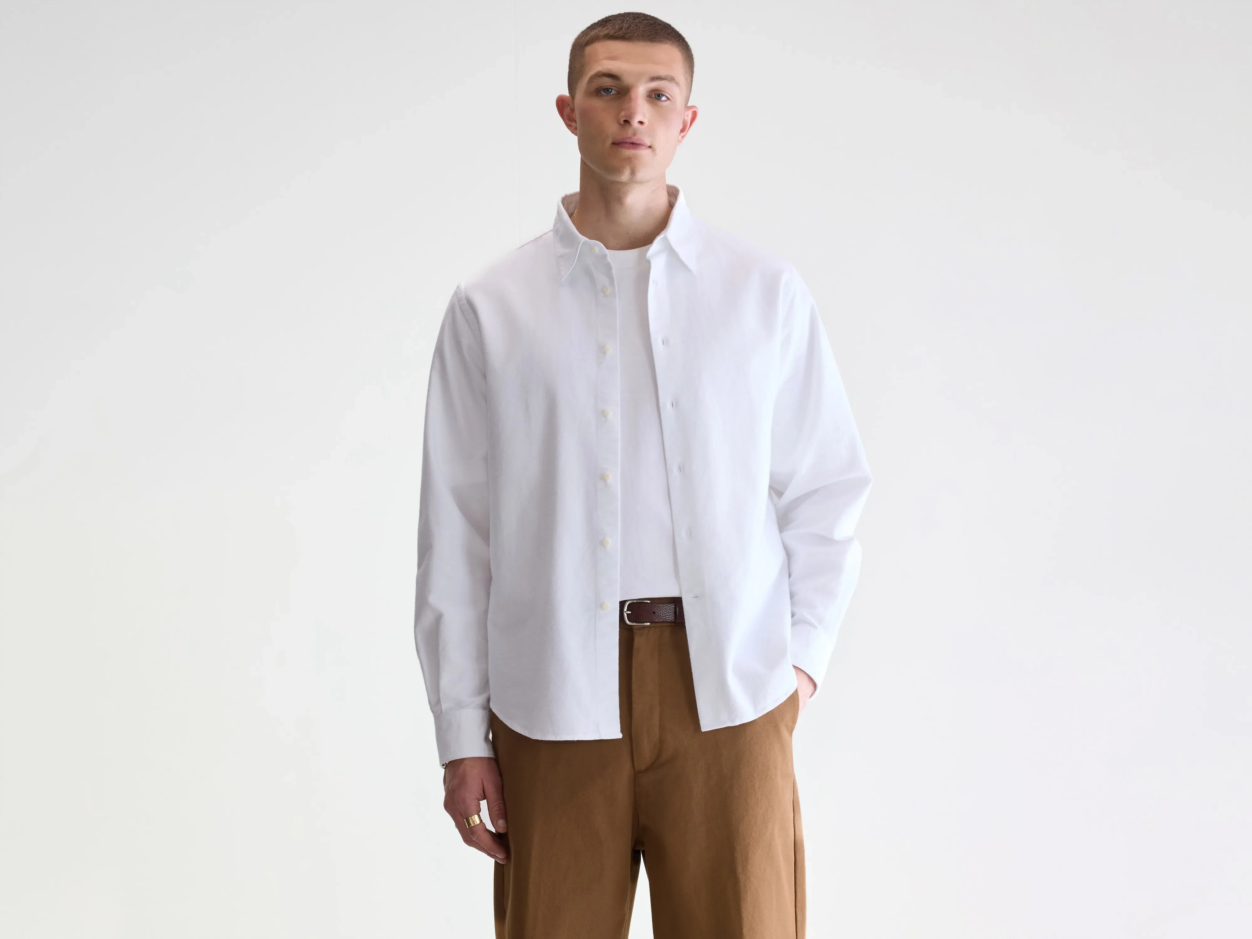 Franklin regular shirt (252 / M / WHITE)
