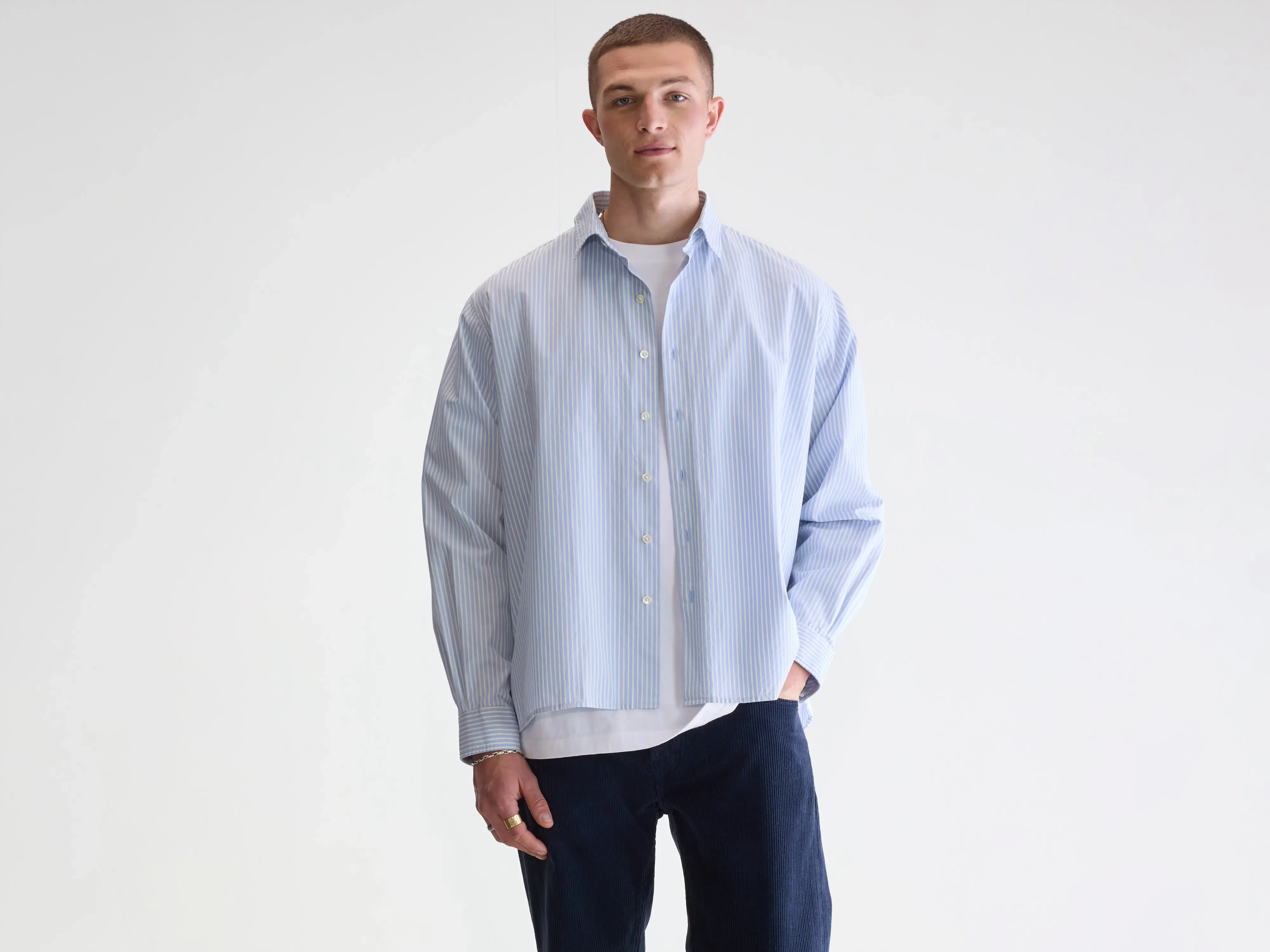 Gollie relaxed shirt (252 / M / STRIPE W)