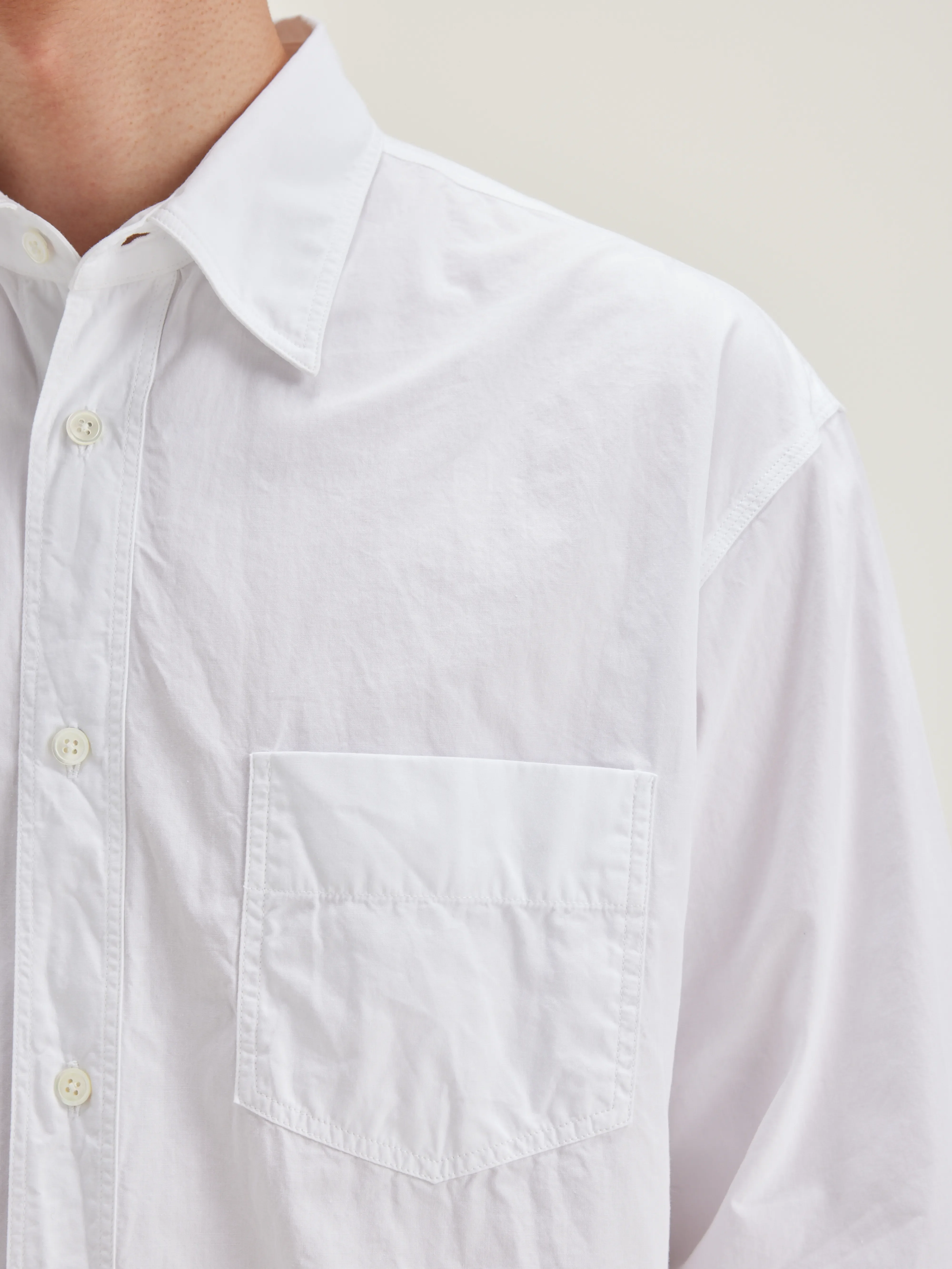 Lighty relaxed shirt (242 / M / WHITE) - Image 5