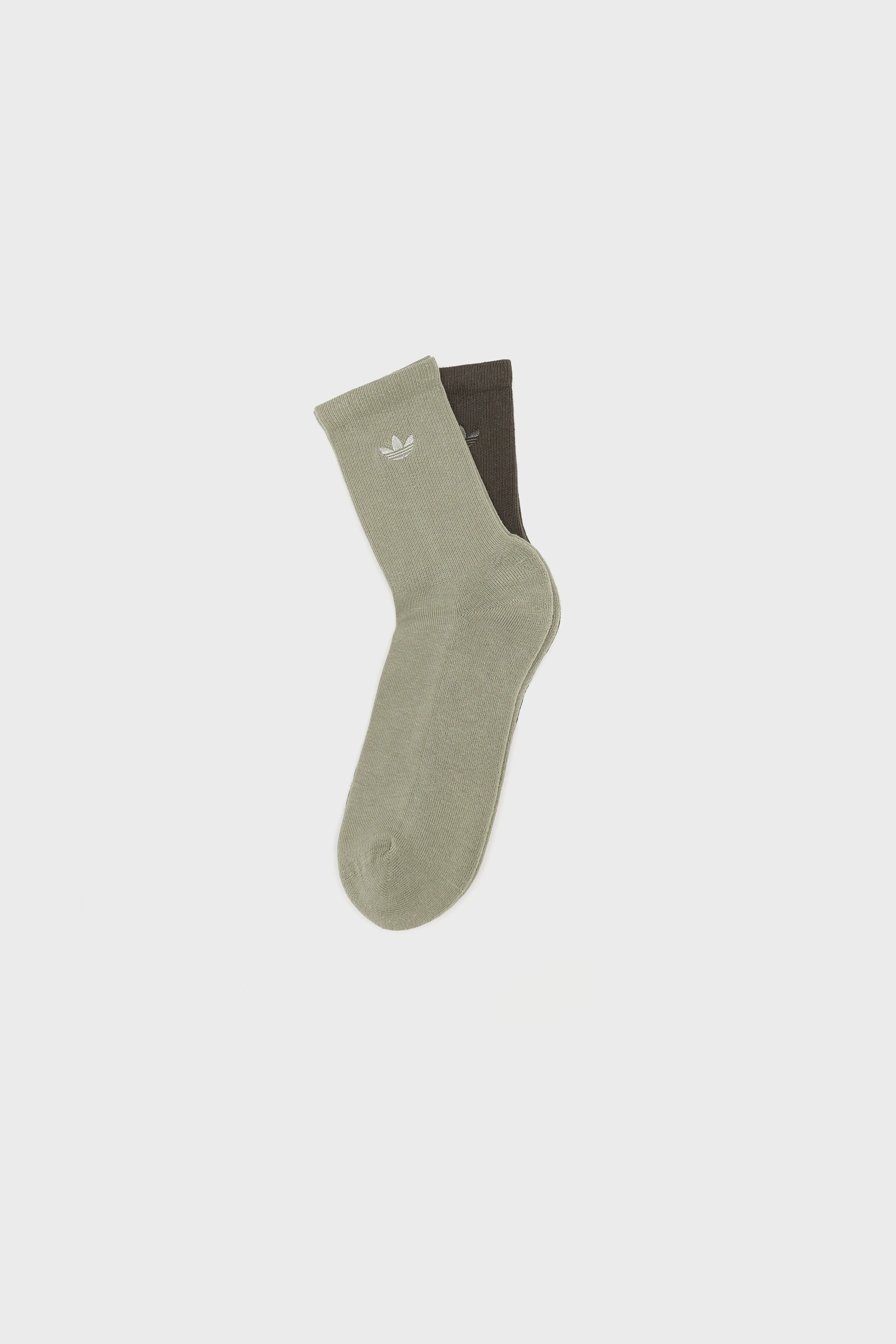 Two-Toned Crew Socks for Men (252 / M / BROWN) - Image 2