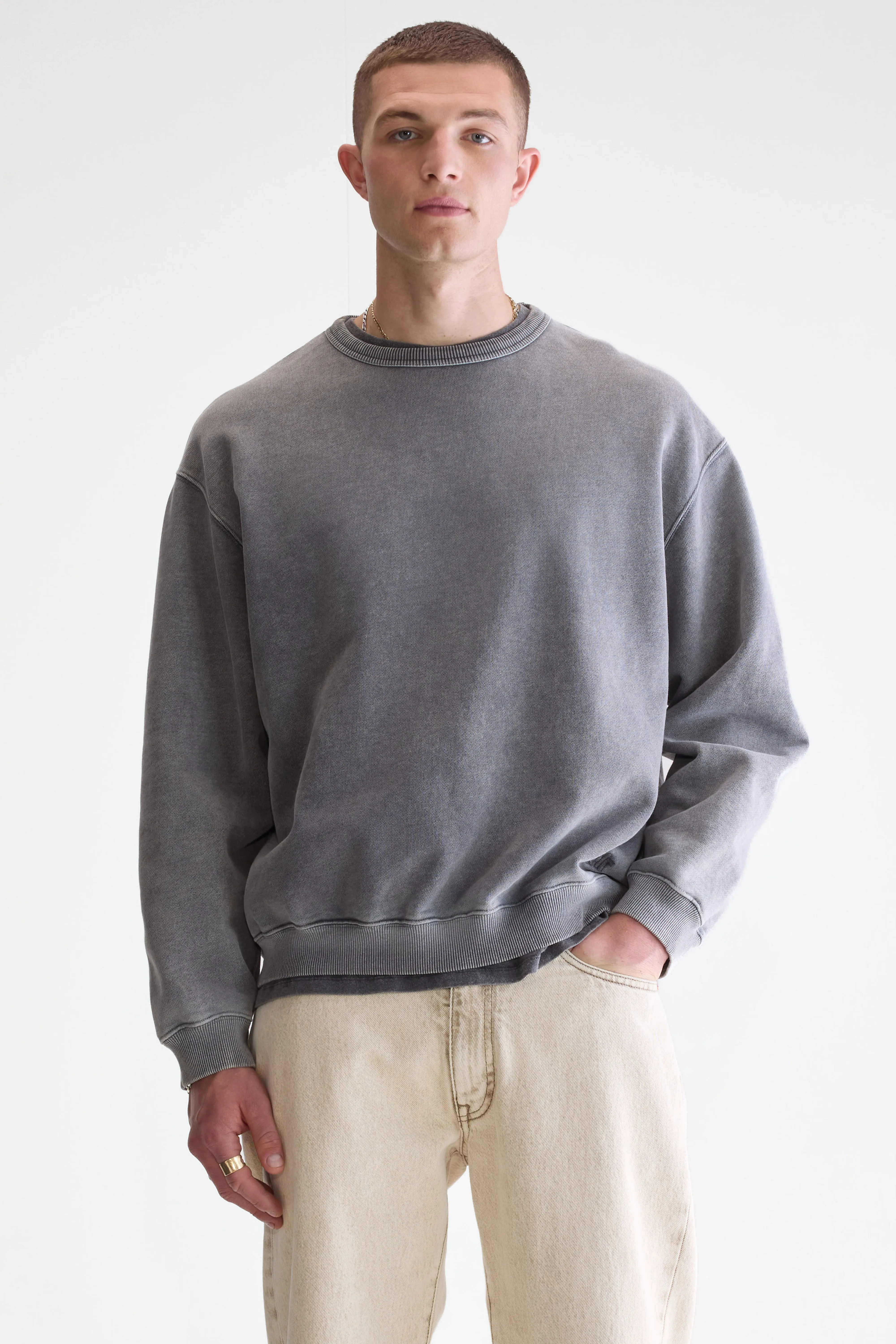 Fabien crewneck sweatshirt (252 / M / BLACK BLUE) - Image 2