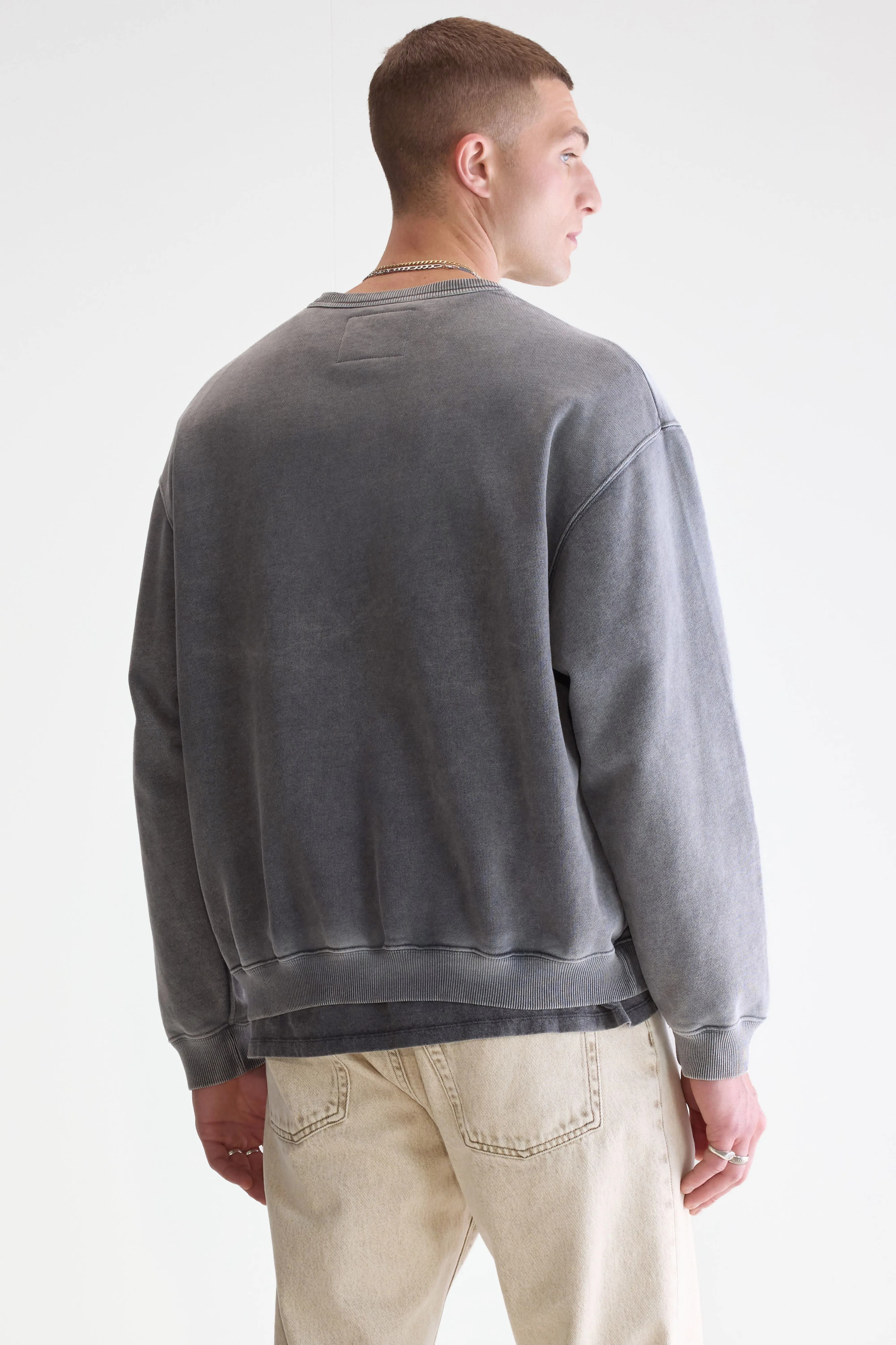 Fabien crewneck sweatshirt (252 / M / BLACK BLUE) - Image 4