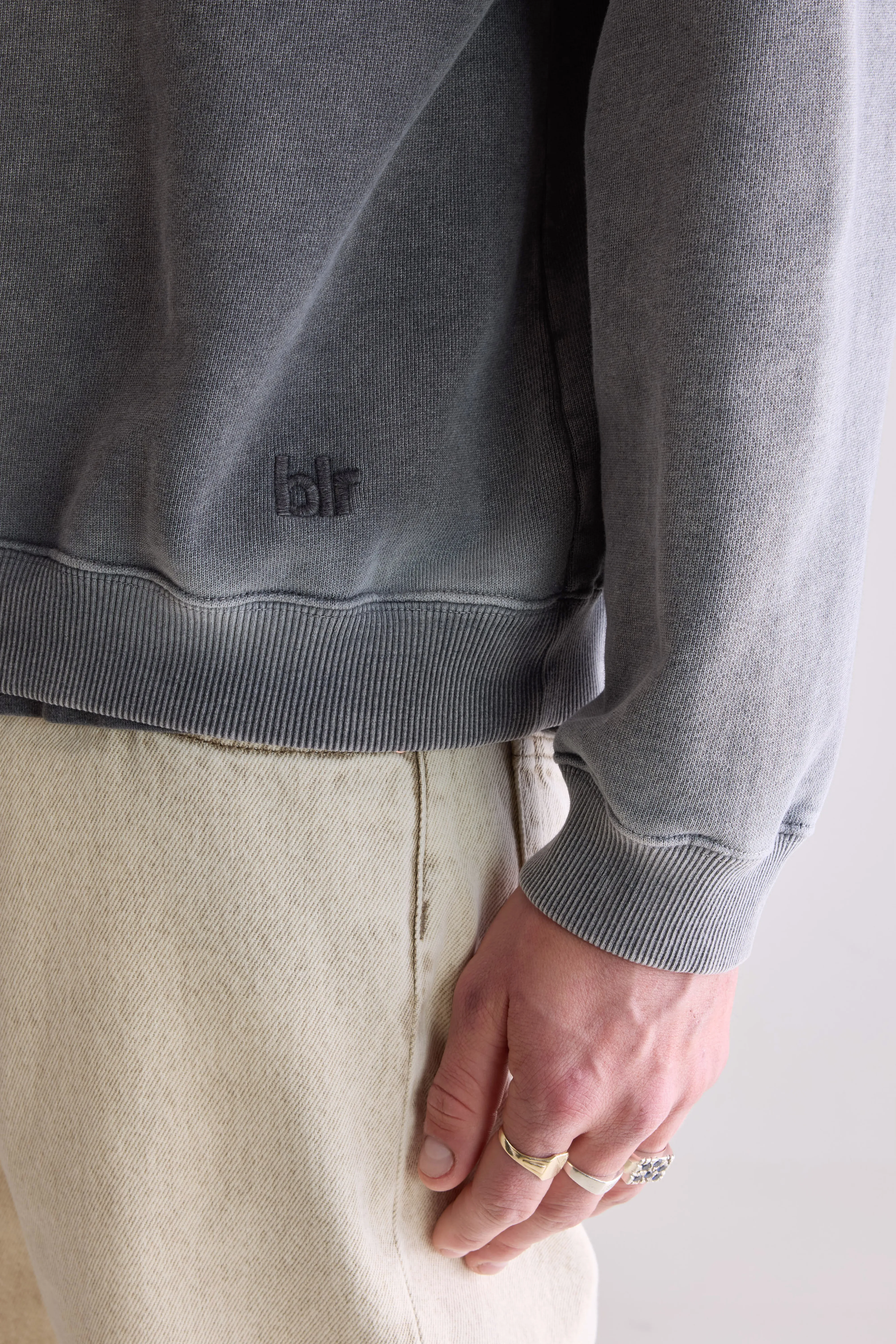 Fabien crewneck sweatshirt (252 / M / BLACK BLUE) - Image 6