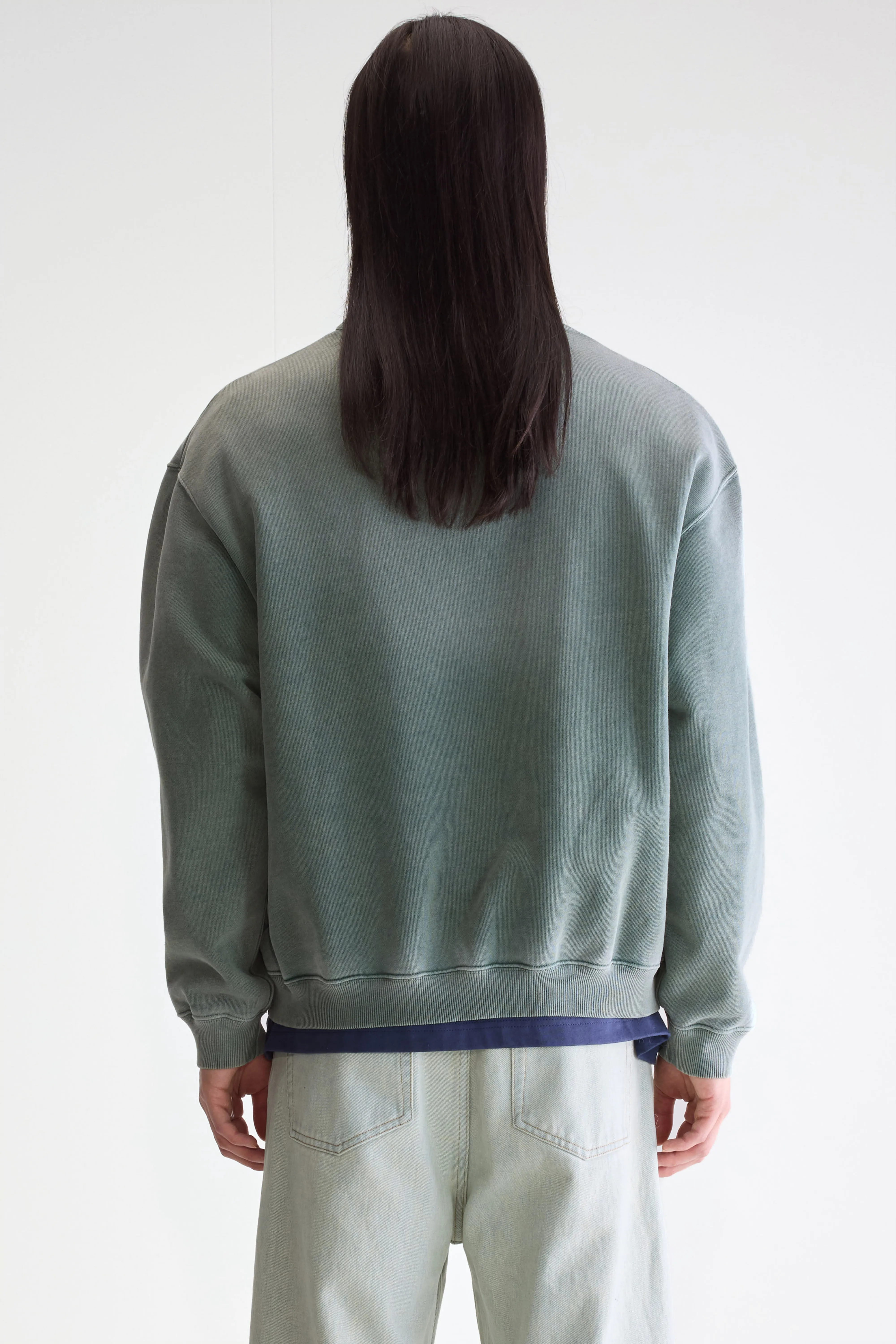 Fabien crewneck sweatshirt (252 / M / BOTTLE) - Image 4