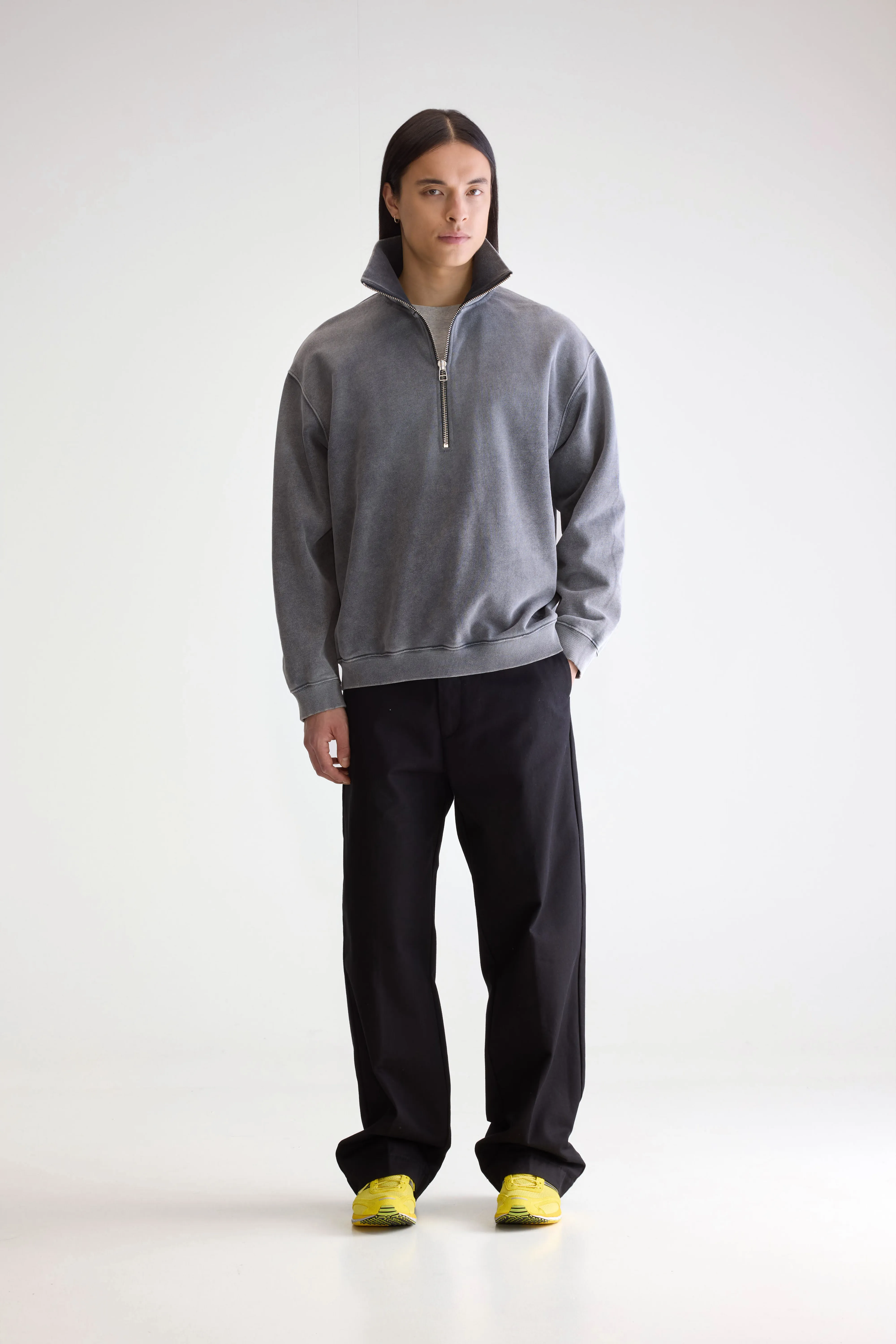 Fabro half-zip sweatshirt (252 / M / BLACK BLUE) - Image 3
