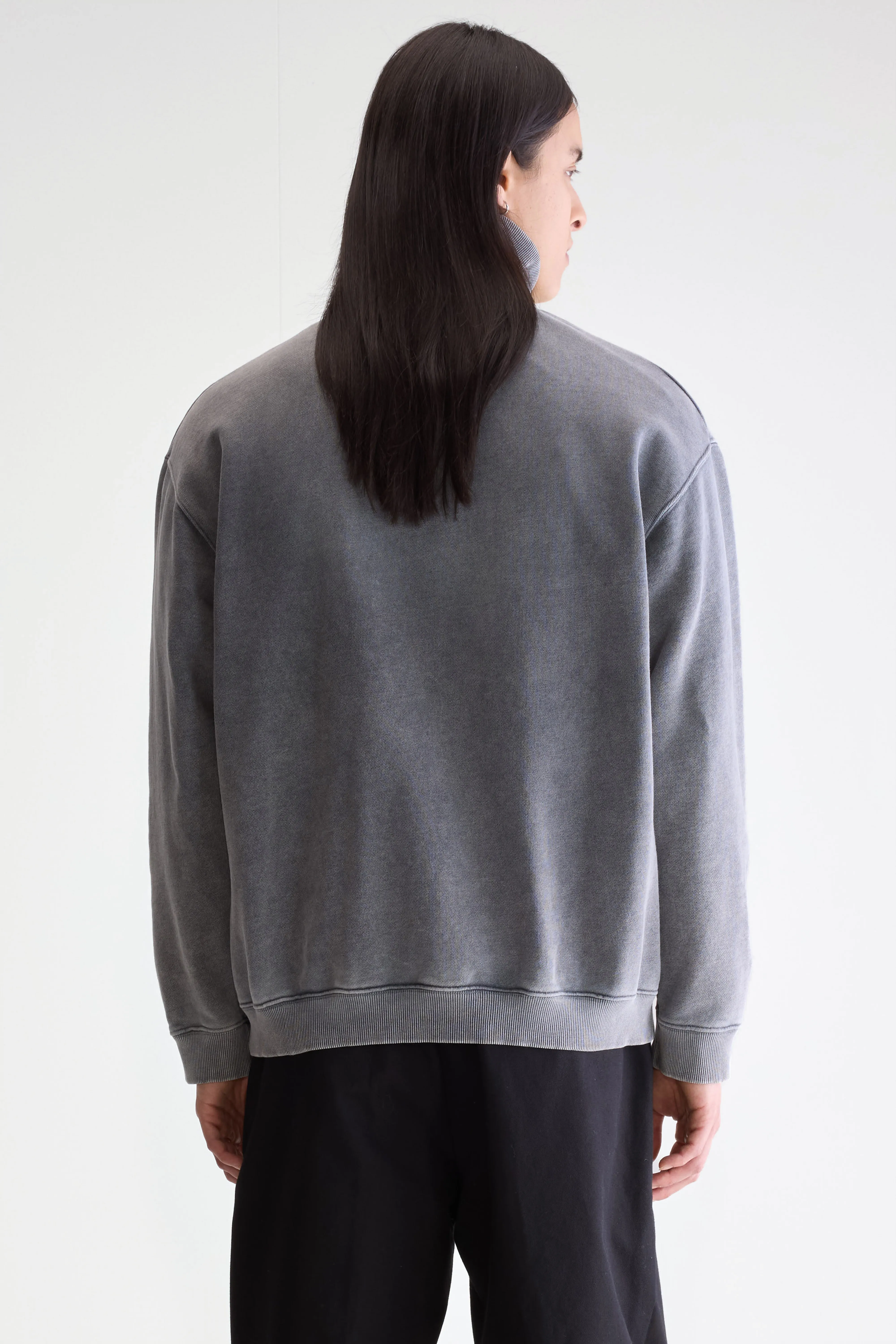 Fabro half-zip sweatshirt (252 / M / BLACK BLUE) - Image 4