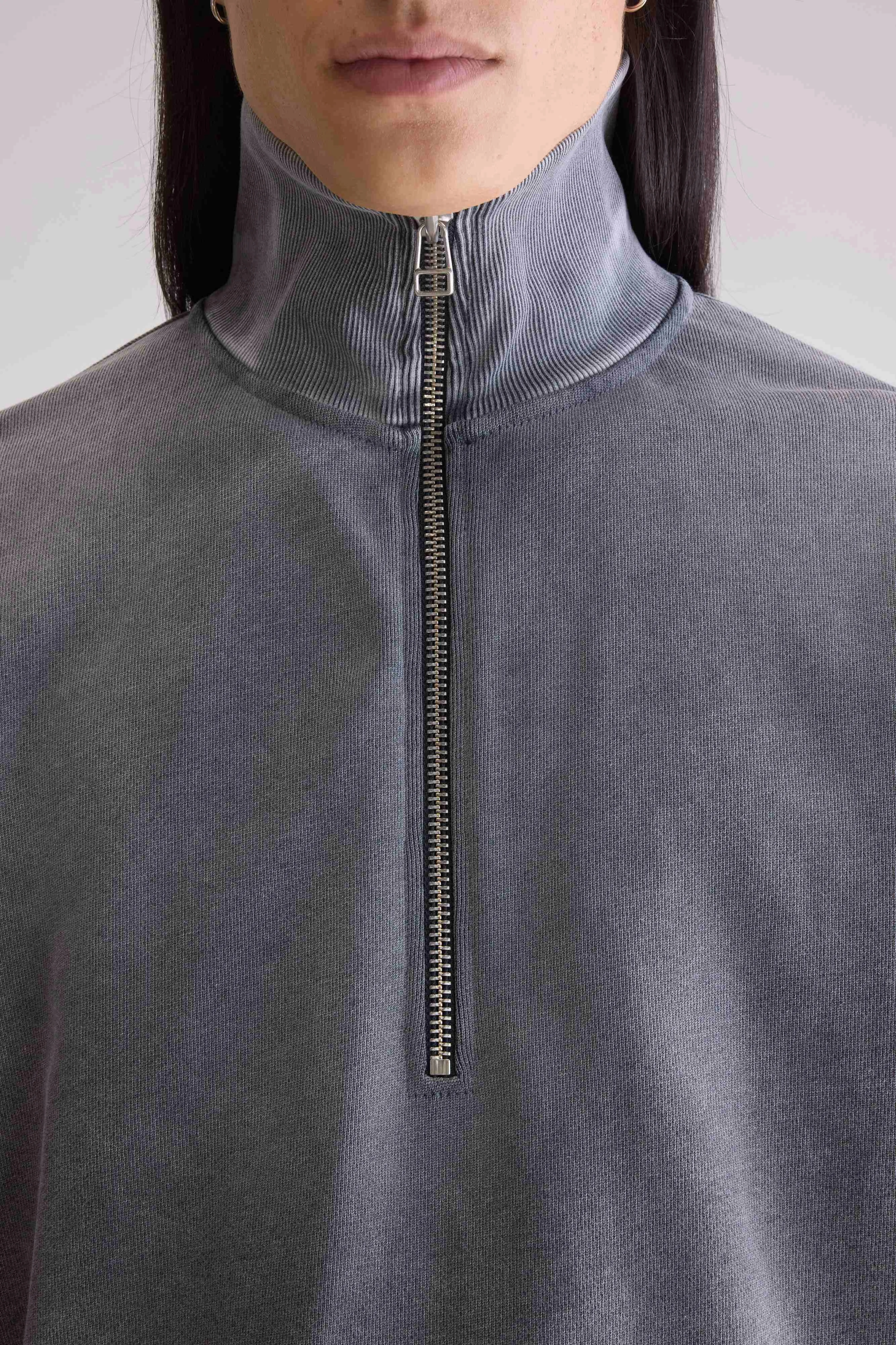 Fabro half-zip sweatshirt (252 / M / BLACK BLUE) - Image 5