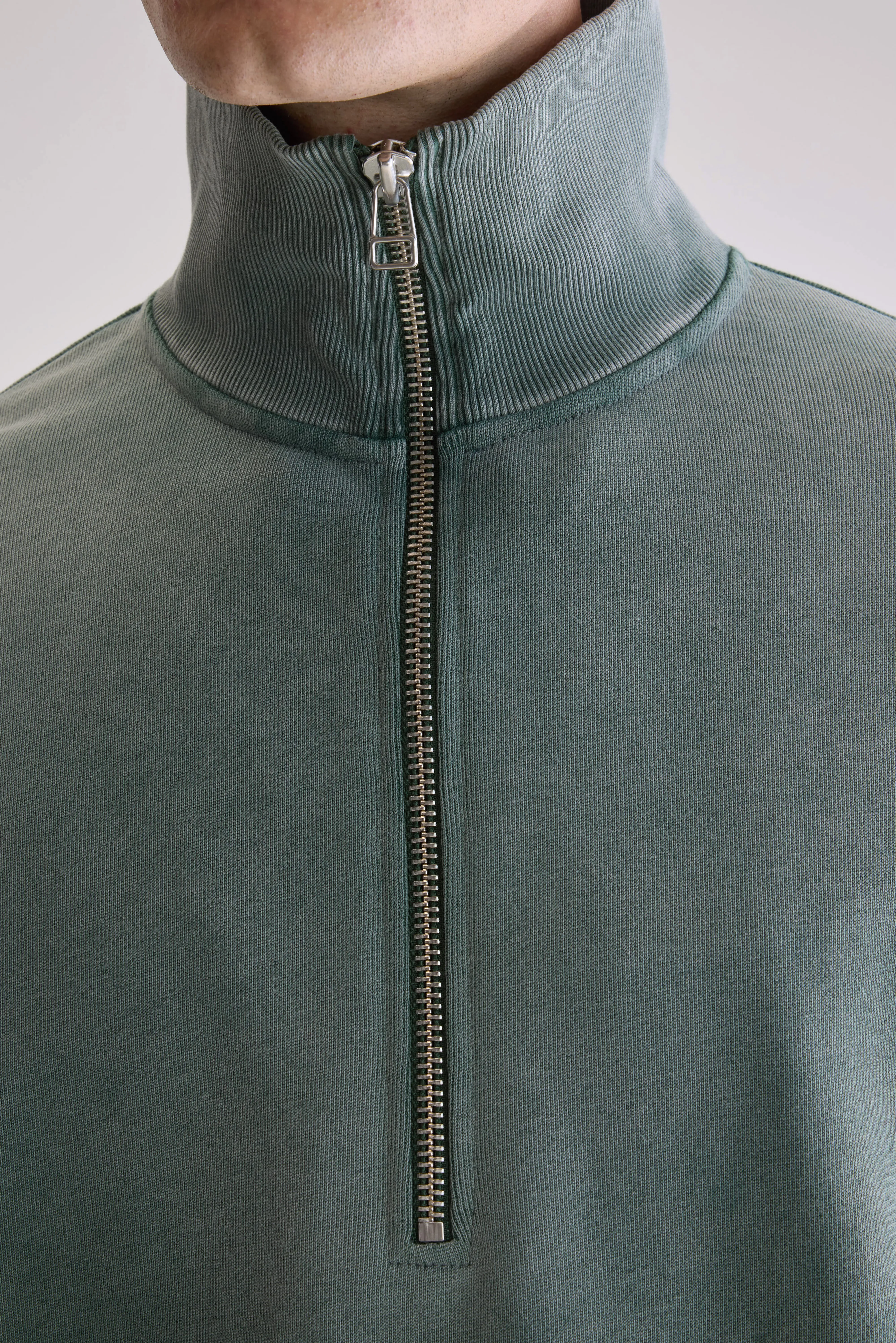 Fabro half-zip sweatshirt (252 / M / BOTTLE) - Image 5