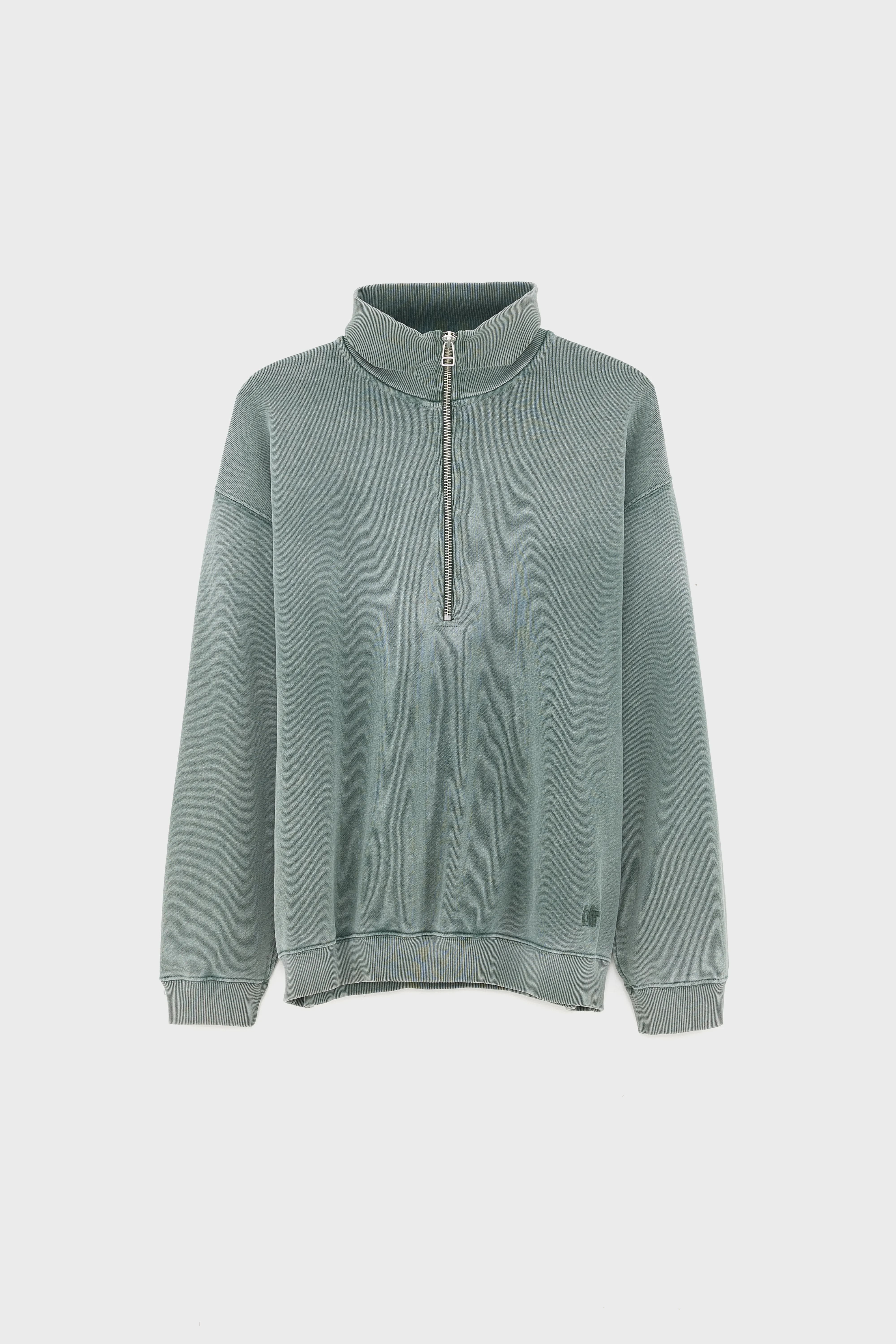 Fabro half-zip sweatshirt (252 / M / BOTTLE) - Image 7