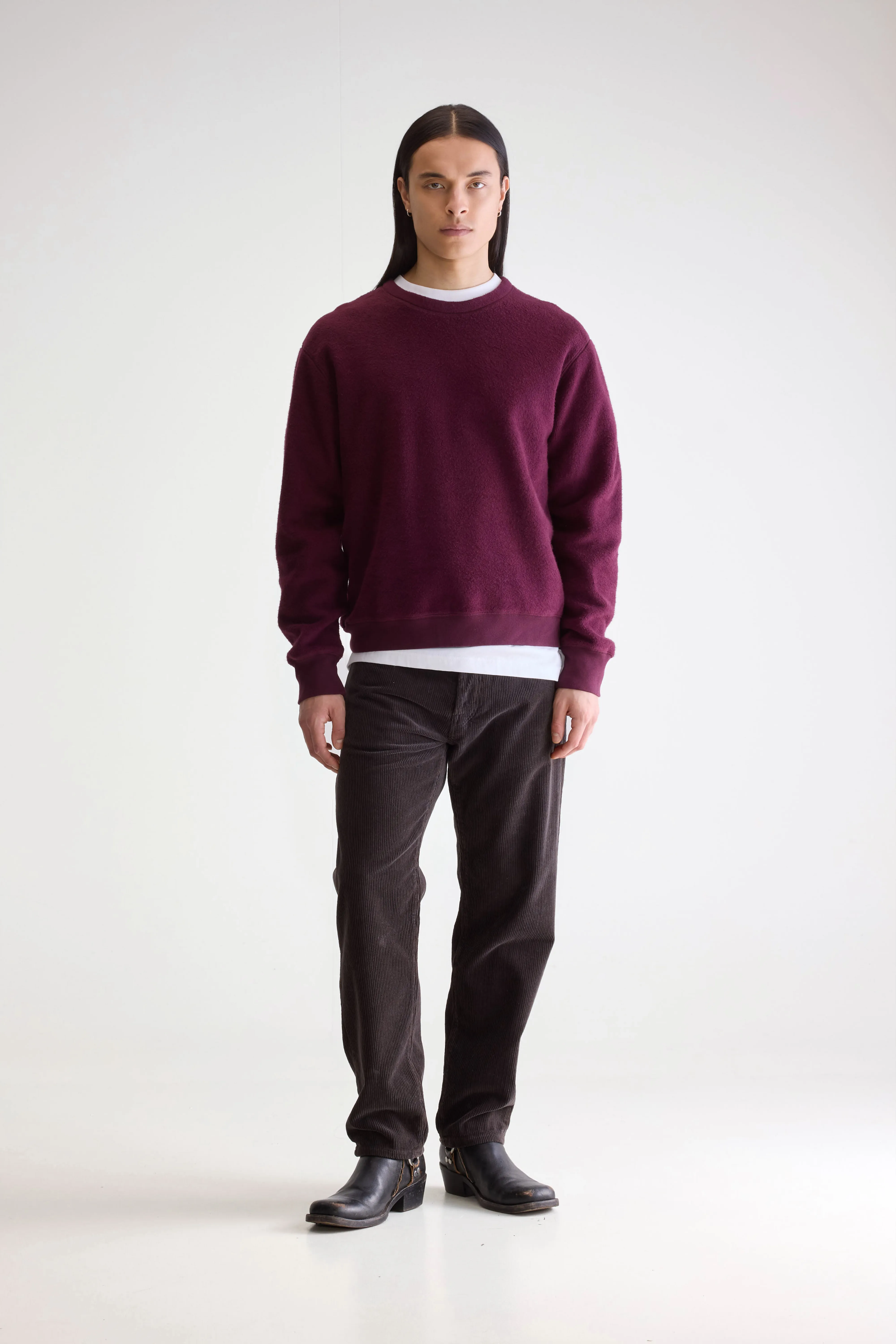 Matt crewneck sweatshirt (252 / M / WINE) - Image 3