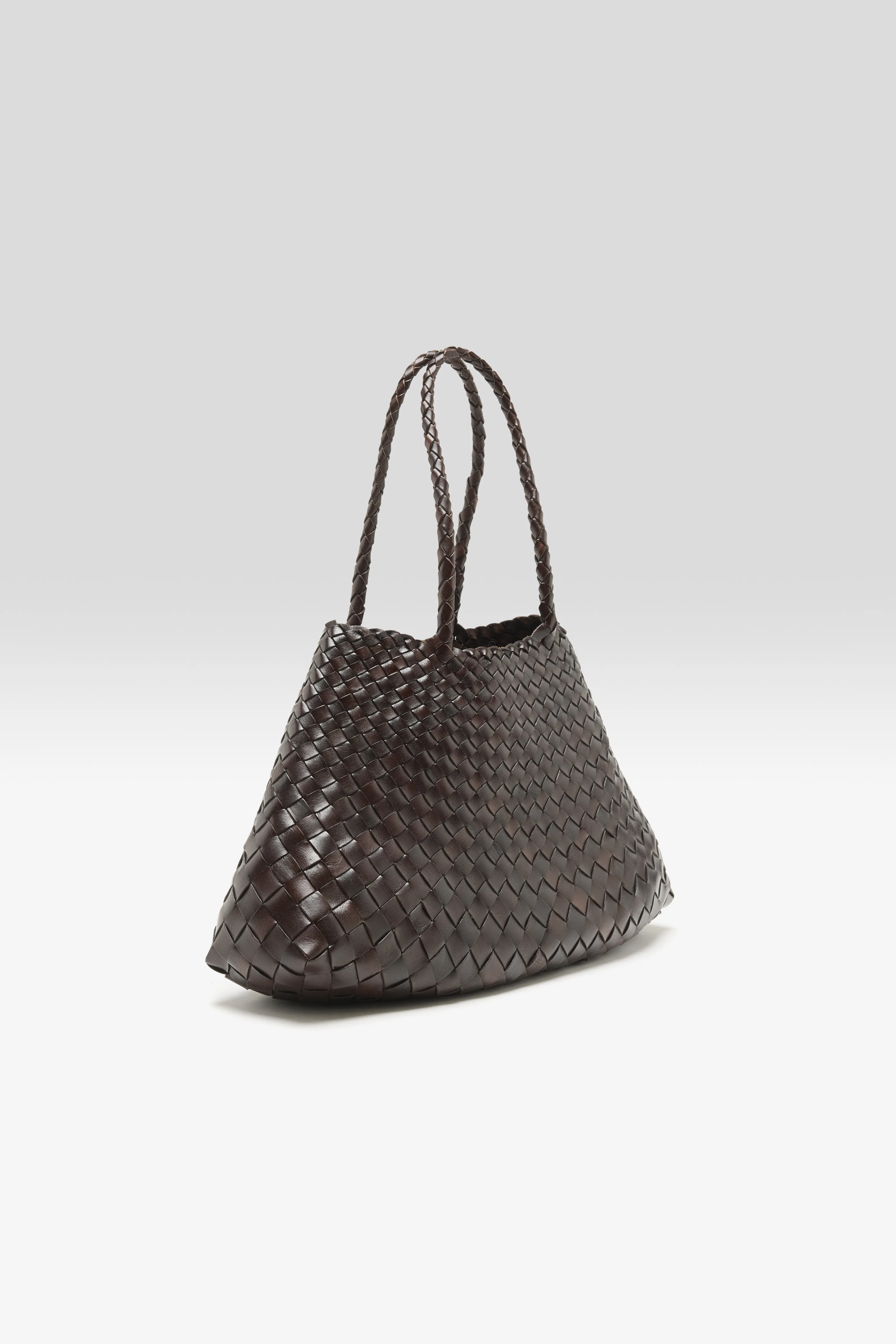 Santa Croce Big Woven Leather Bag  (251 / W / BROWN) - Image 3