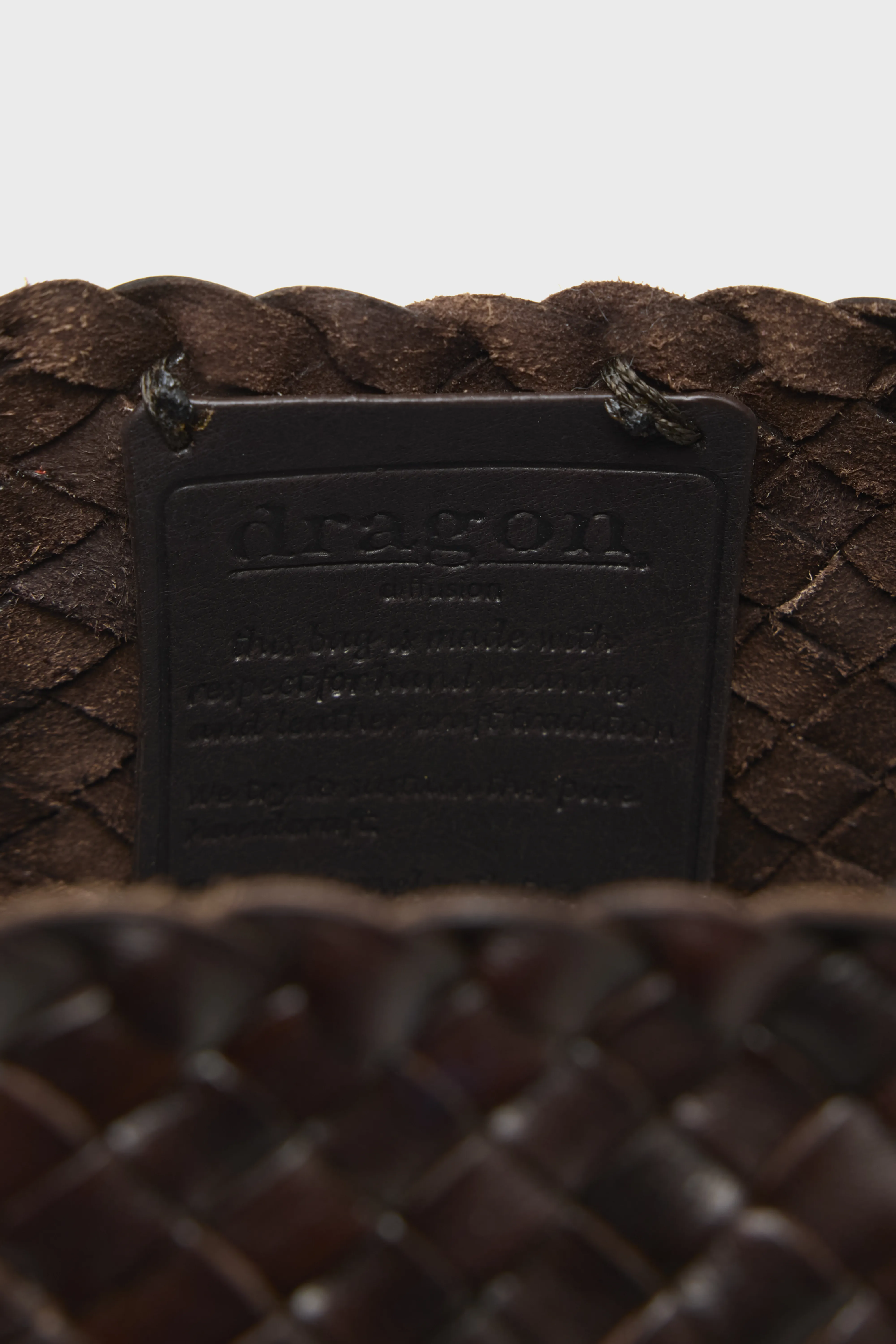 Santa Croce Big Woven Leather Bag  (251 / W / BROWN) - Image 4