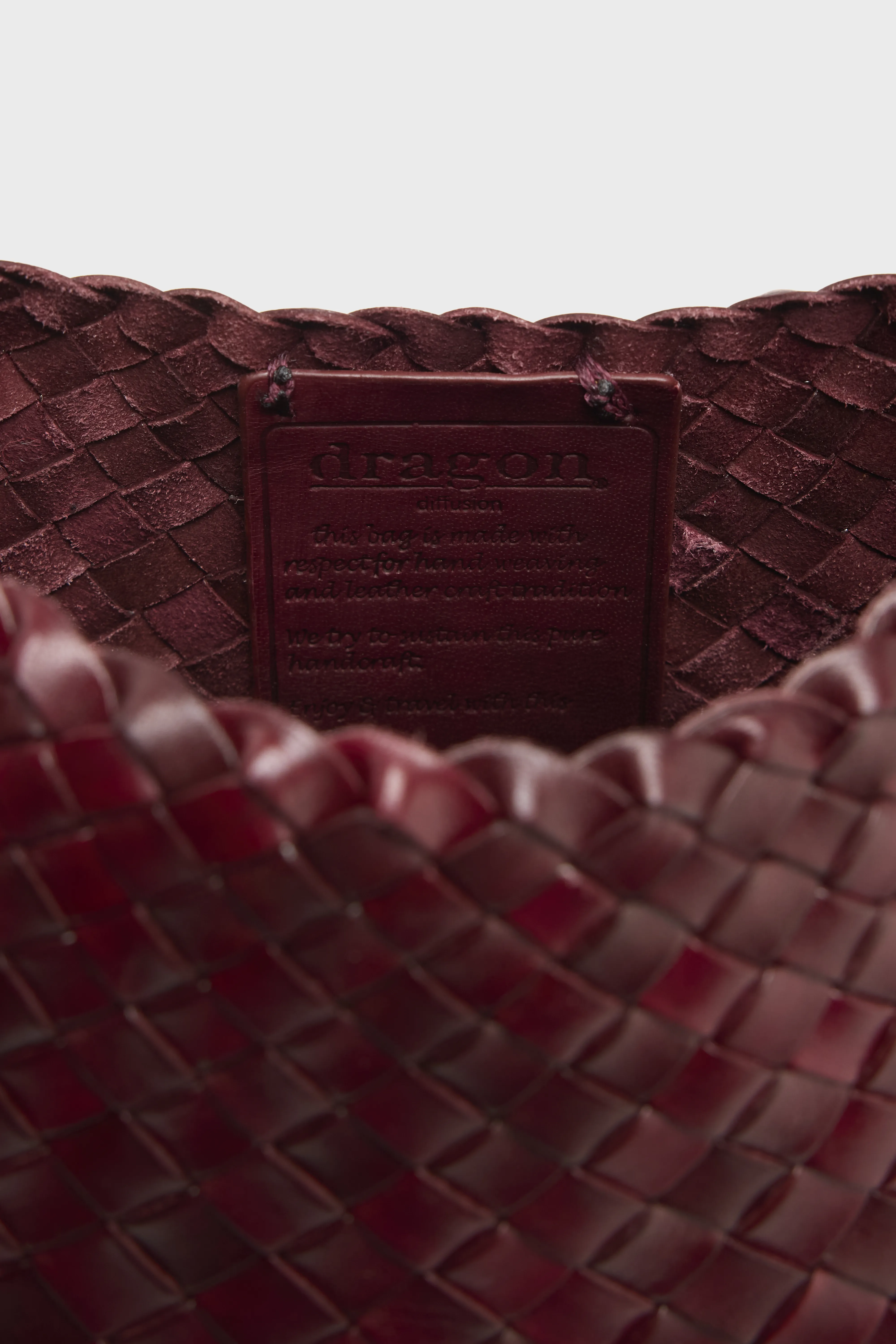 Rosanna Bordo Woven Leather Bag  (251 / W / BORDEAUX) - Image 4