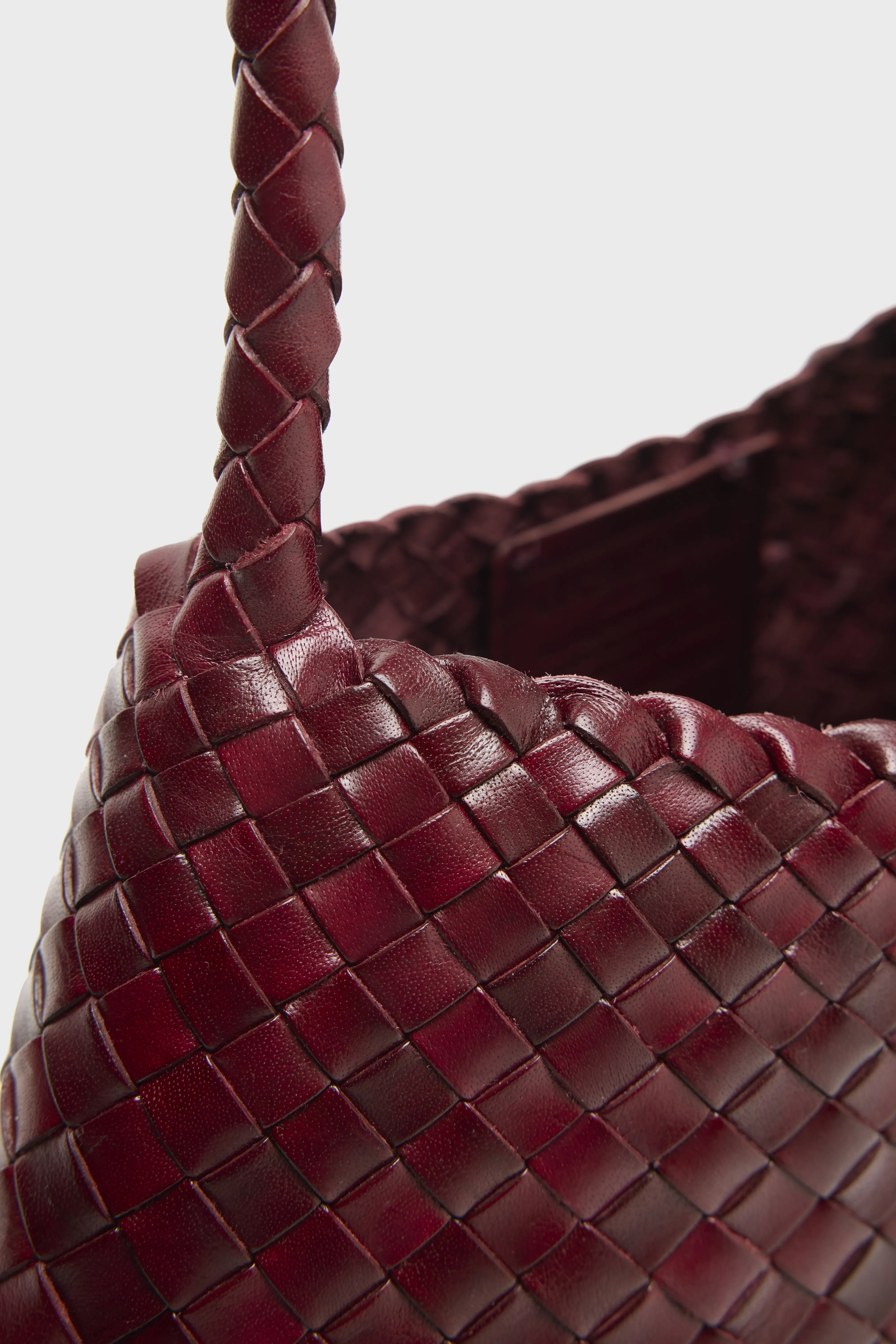 Rosanna Bordo Woven Leather Bag  (251 / W / BORDEAUX) - Image 6