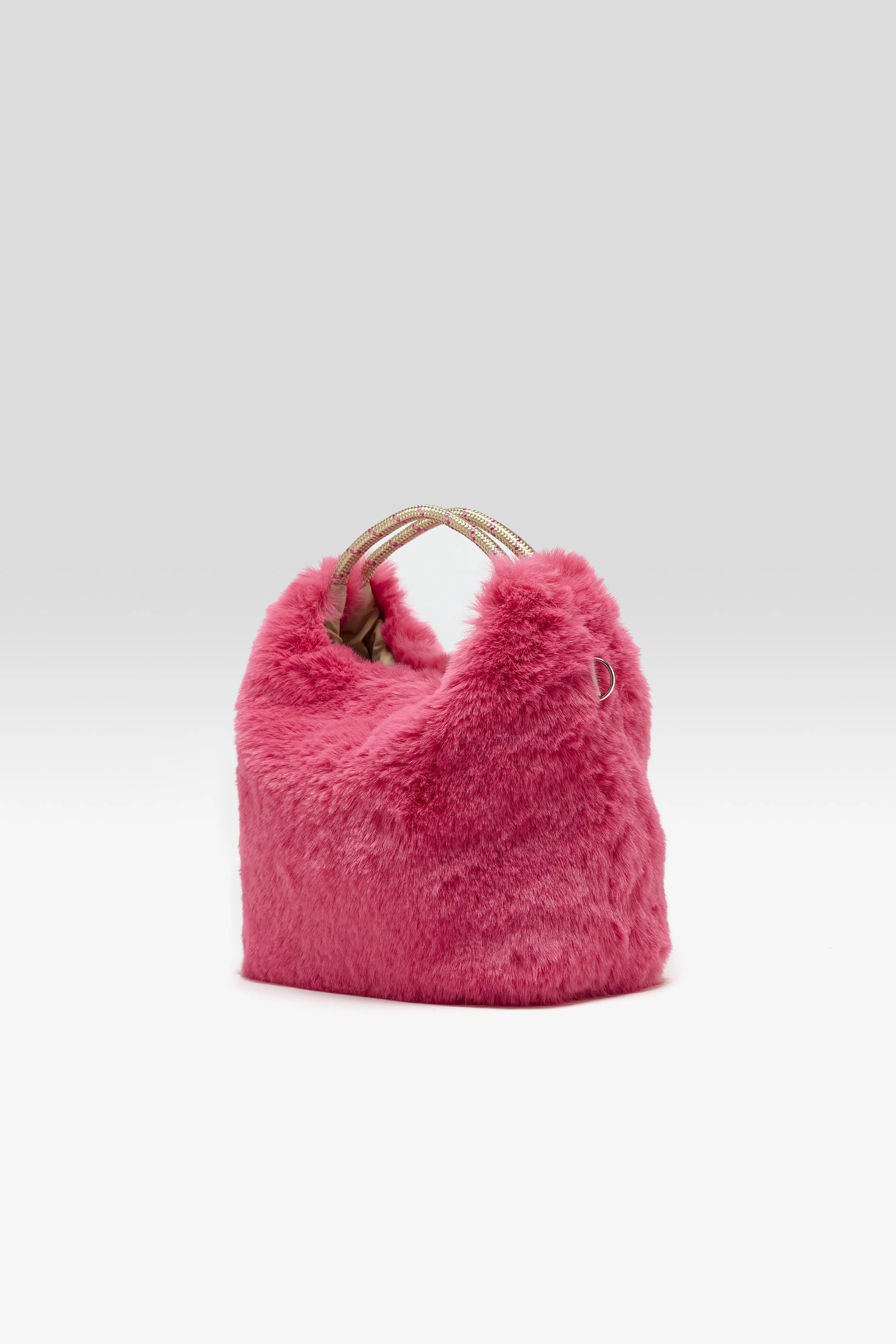 Helcro faux-fur shoulder bag (261 / W / GERANIUM) - Image 9