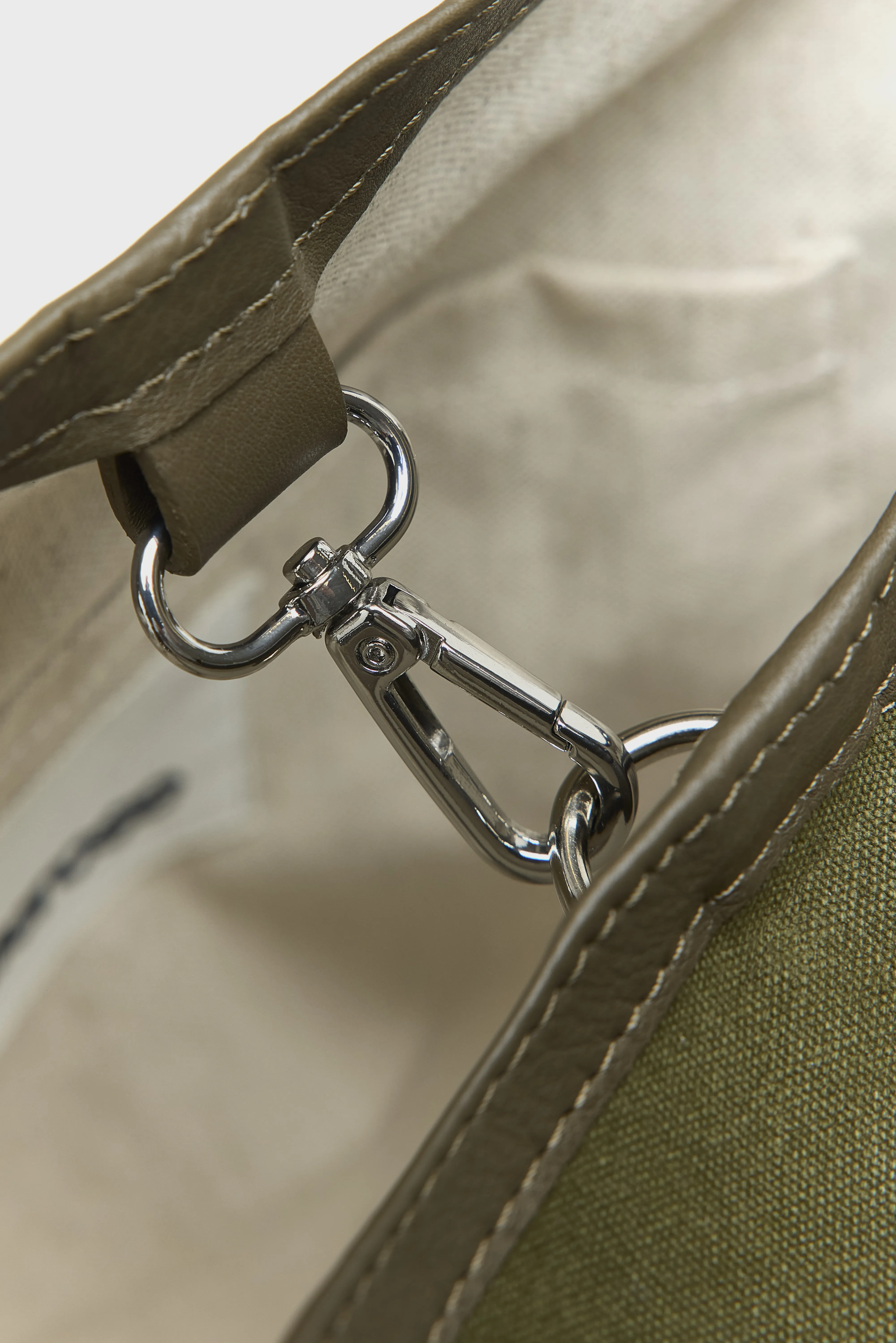 Singa canvas handbag (261 / W / OLIVE) - Image 6