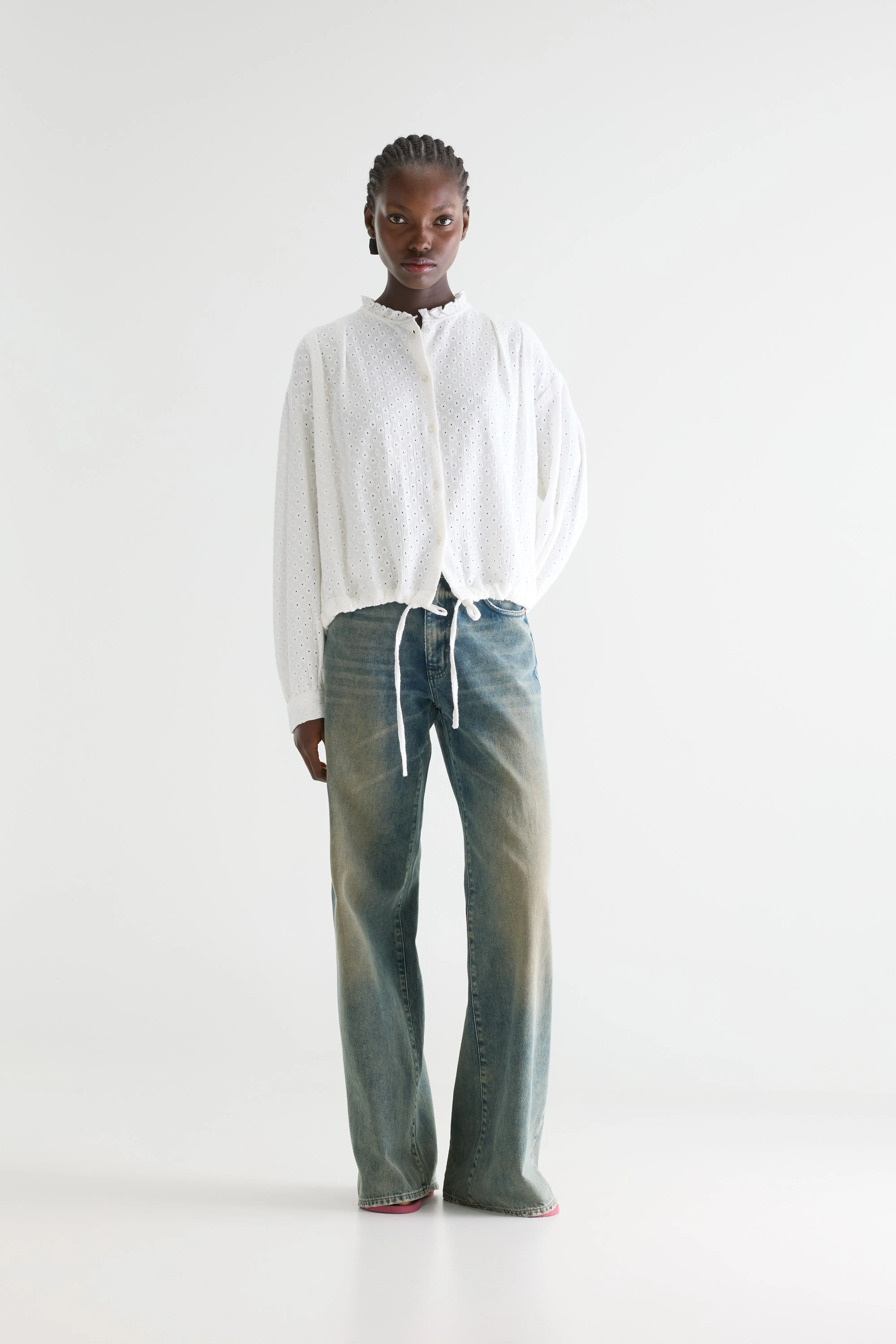 Chelsy embroidered blouse (261 / W / NATURAL) - Image 3