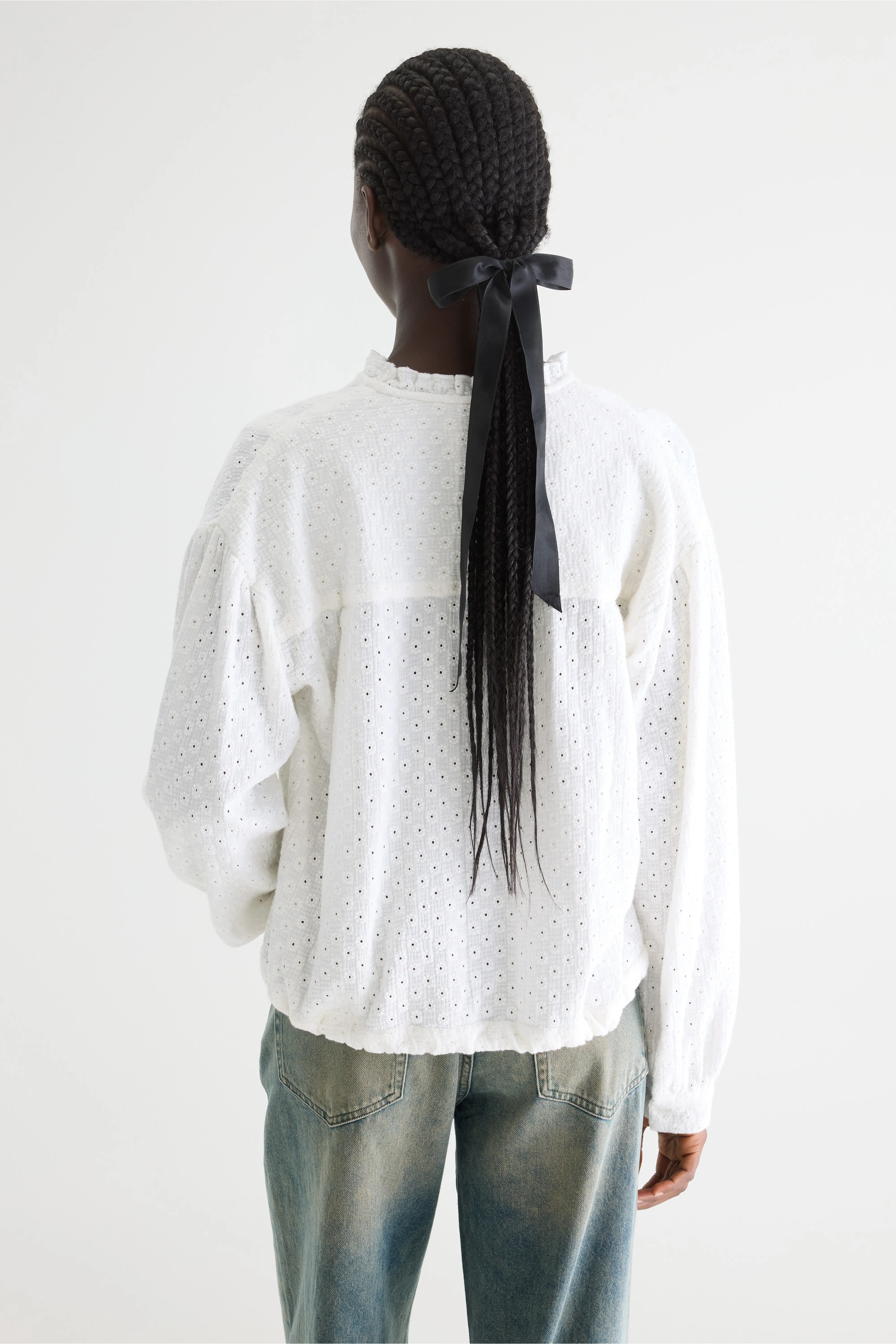 Chelsy embroidered blouse (261 / W / NATURAL) - Image 4