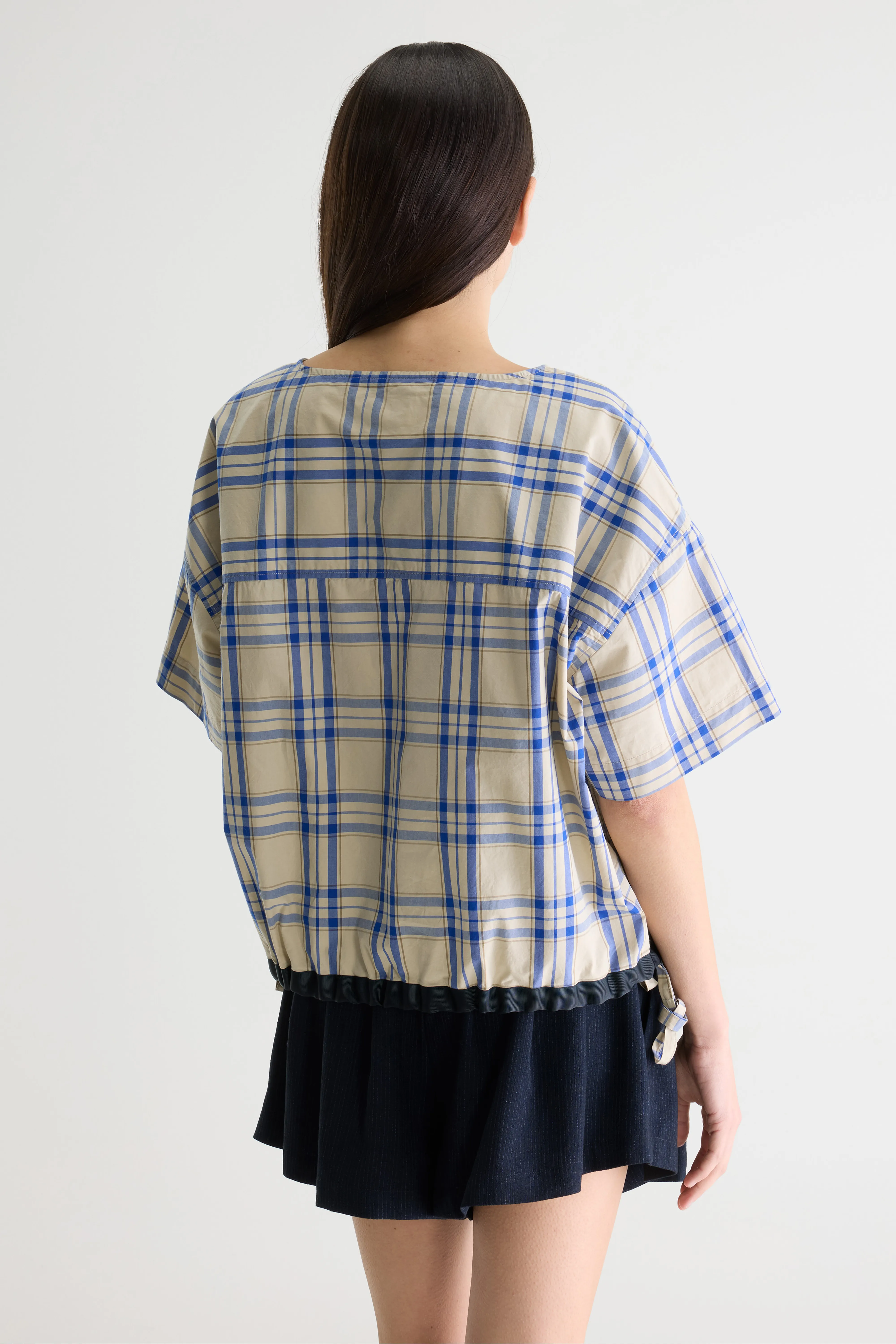 Gian relaxed blouse (261 / W / CHECK D) - Image 4