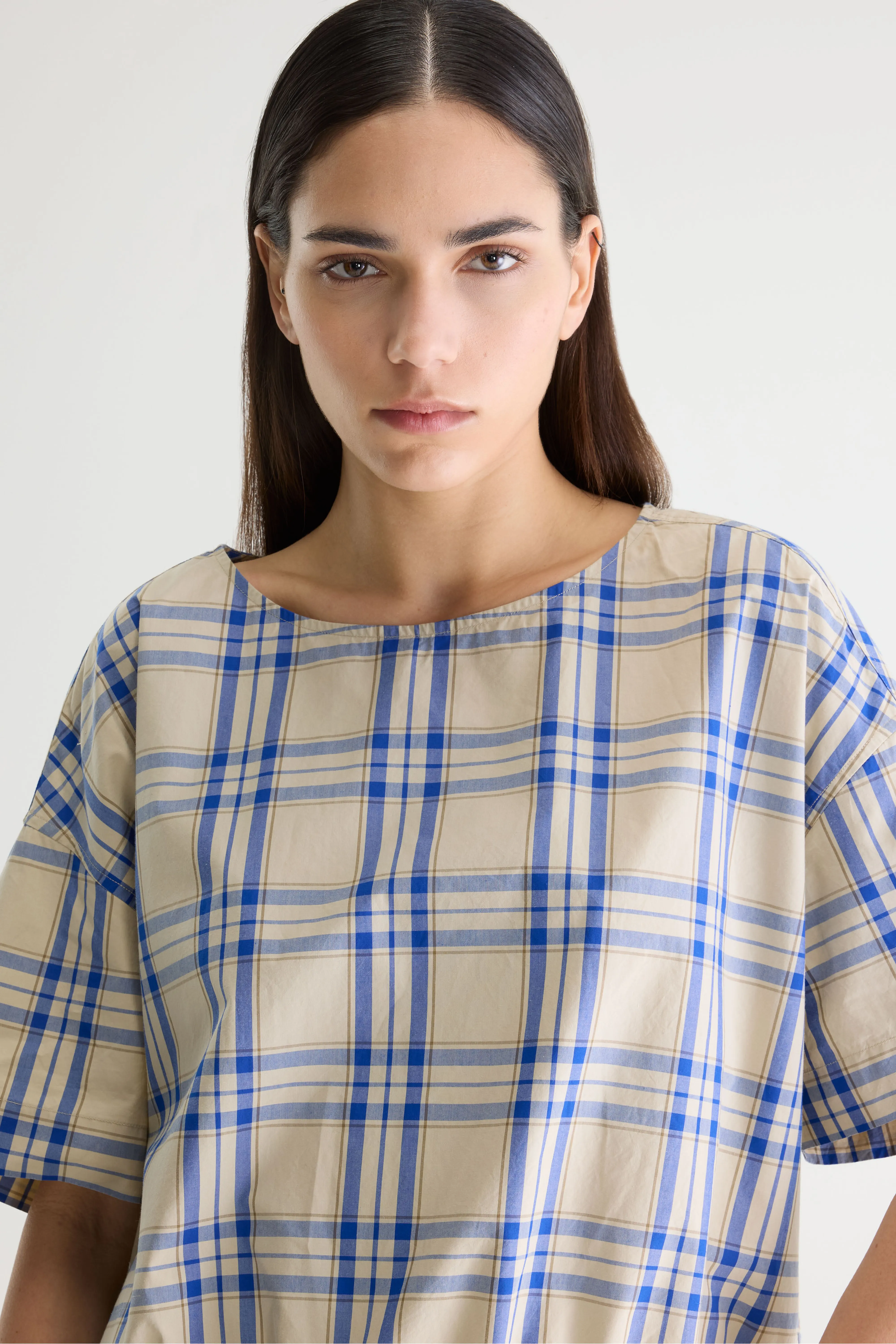 Gian relaxed blouse (261 / W / CHECK D) - Image 5