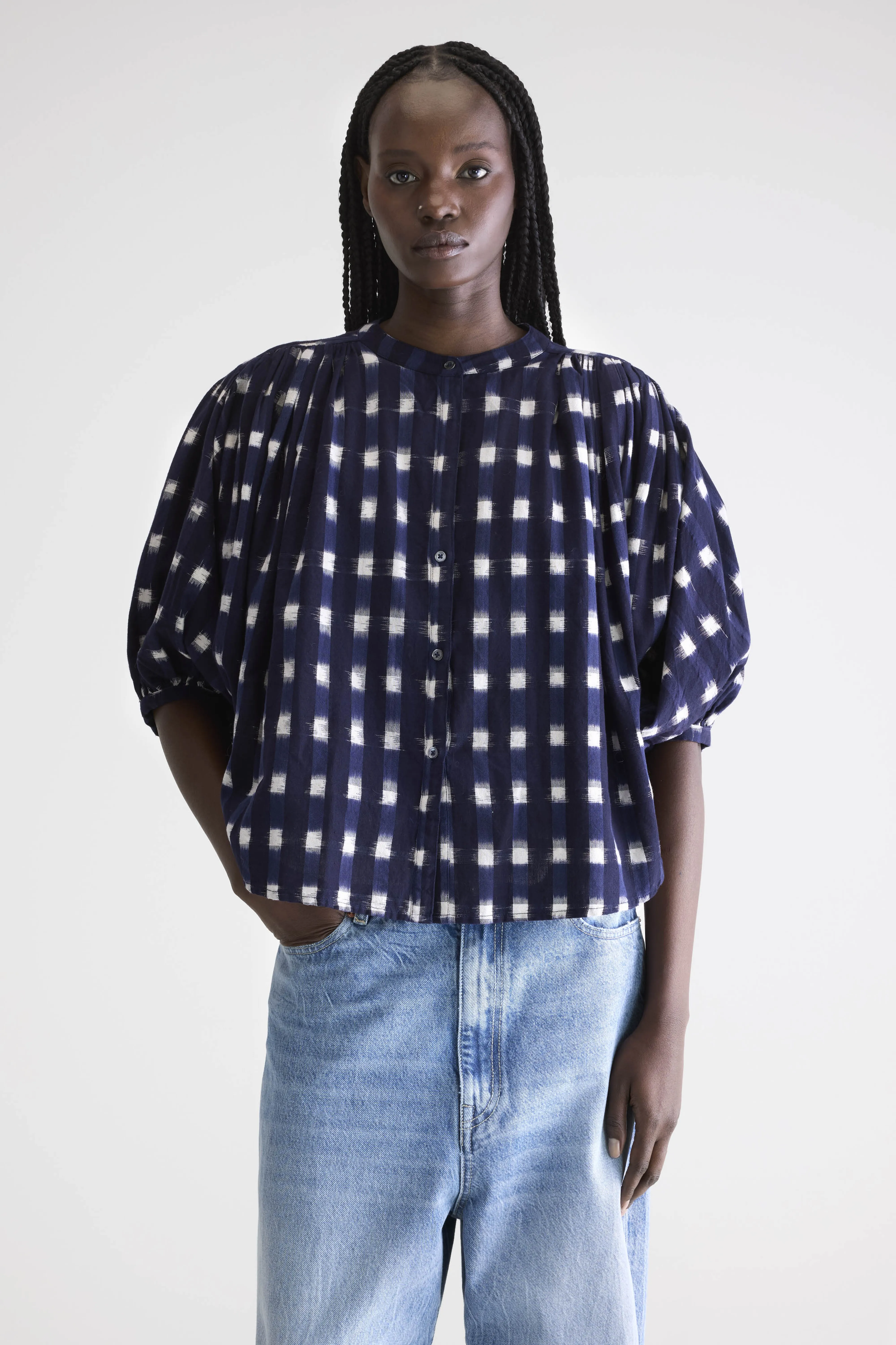 Ink cropped blouse (252 / W / COMBO A) - Image 2